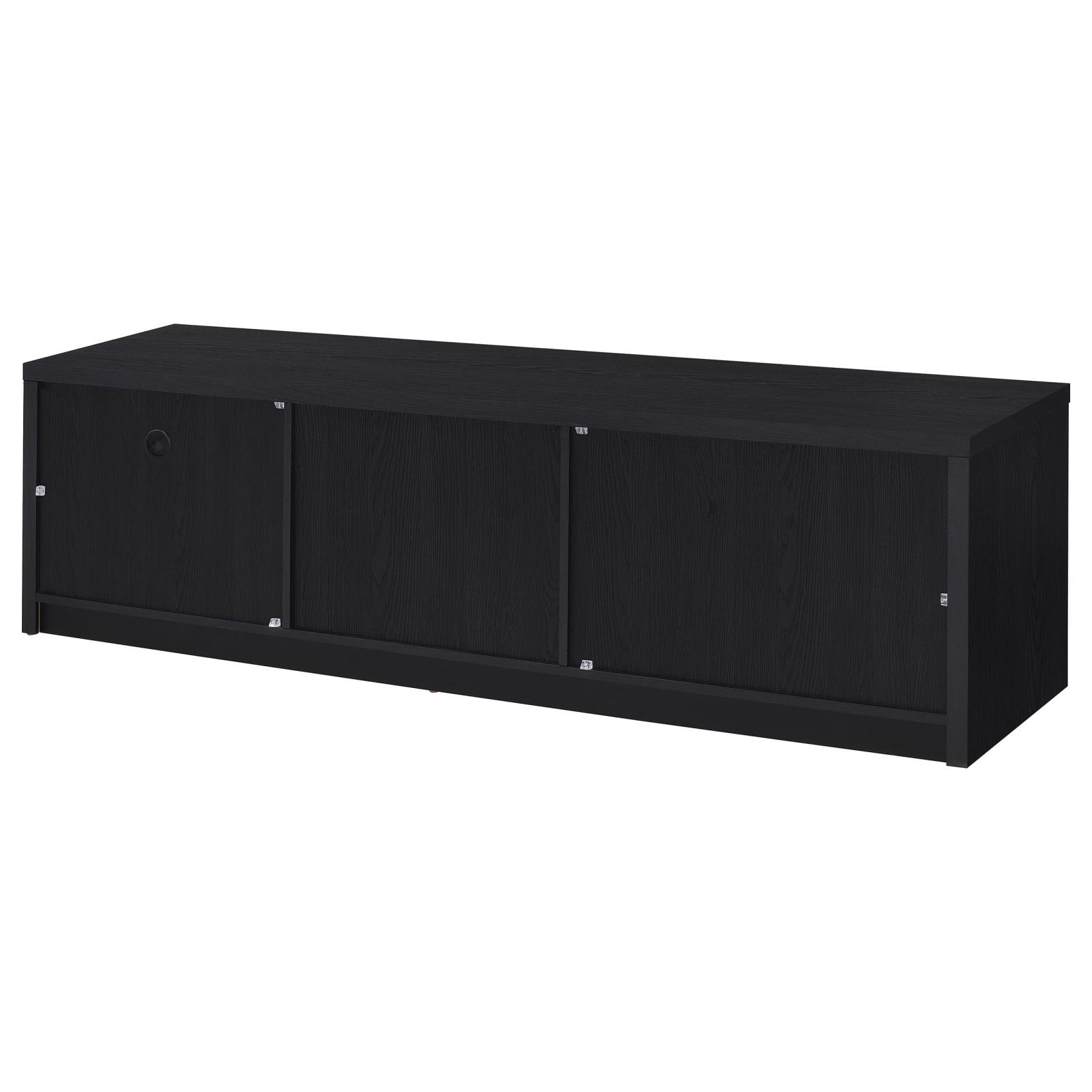 Murray 70-inch 2-door TV Stand Media Console Black - Image 8