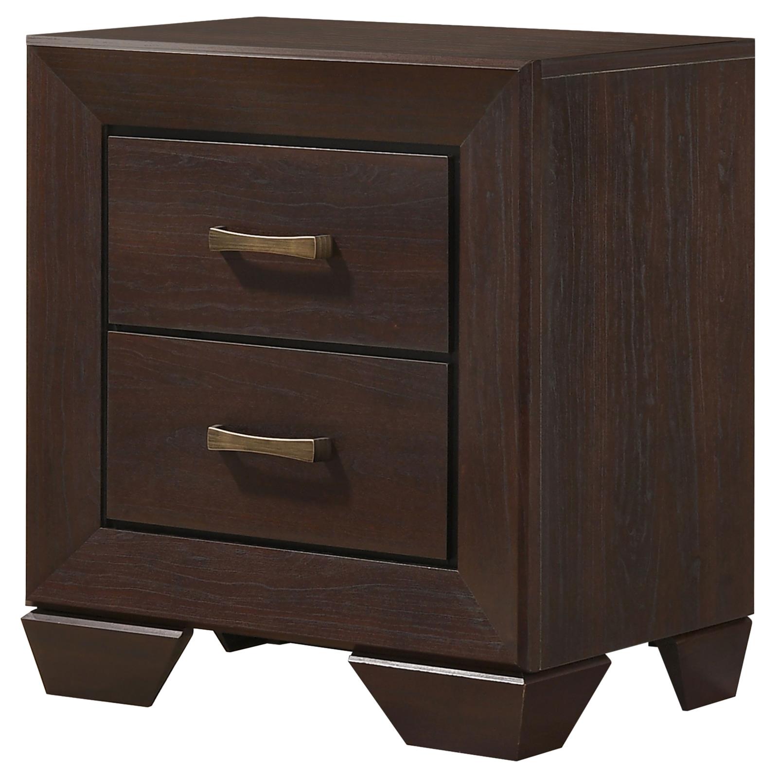 Kauffman 2-drawer Nightstand Dark Cocoa - Image 4