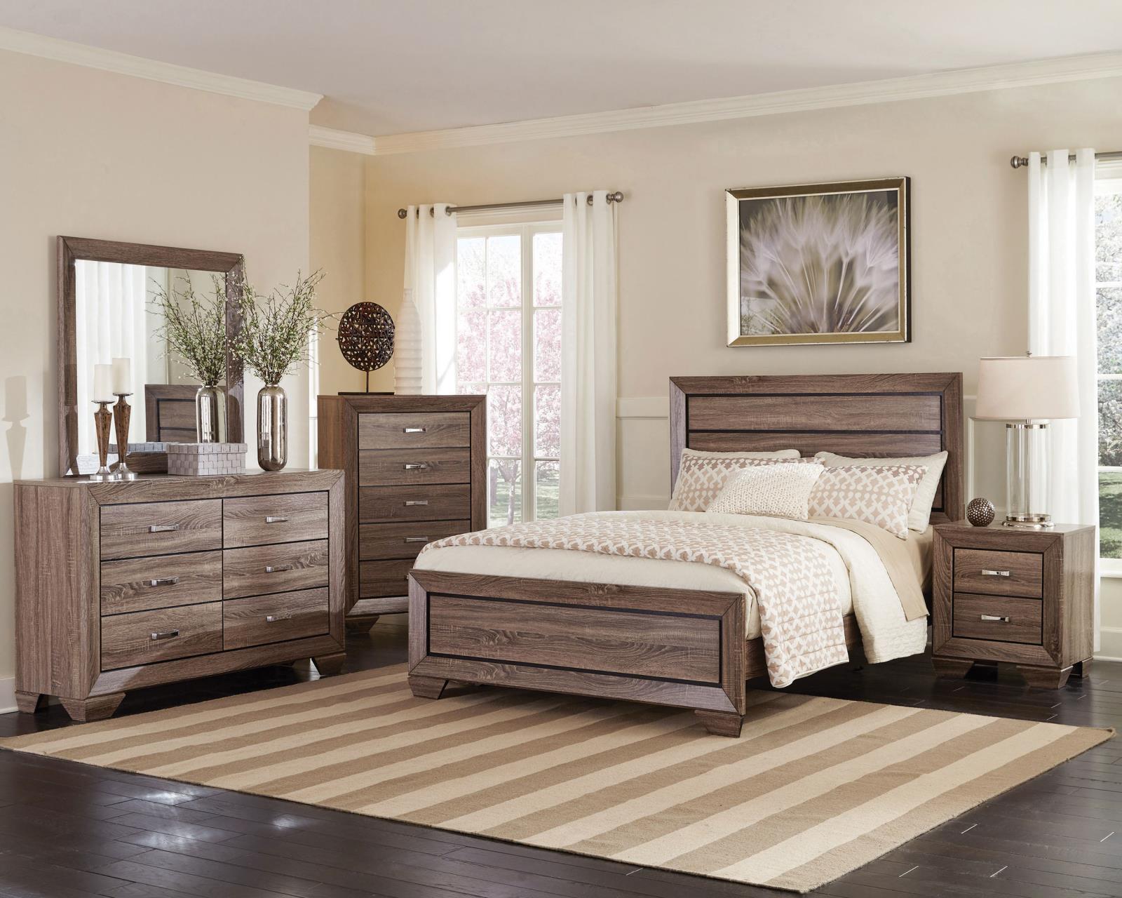 Kauffman 6-drawer Dresser with Mirror Washed Taupe - Image 11