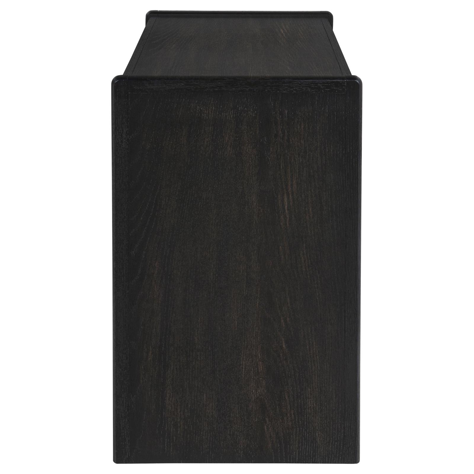 Leandro 2-drawer Home Office Writing Desk Burnished Black - Image 7