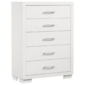 Jessica 5-drawer Bedroom Chest Snow White