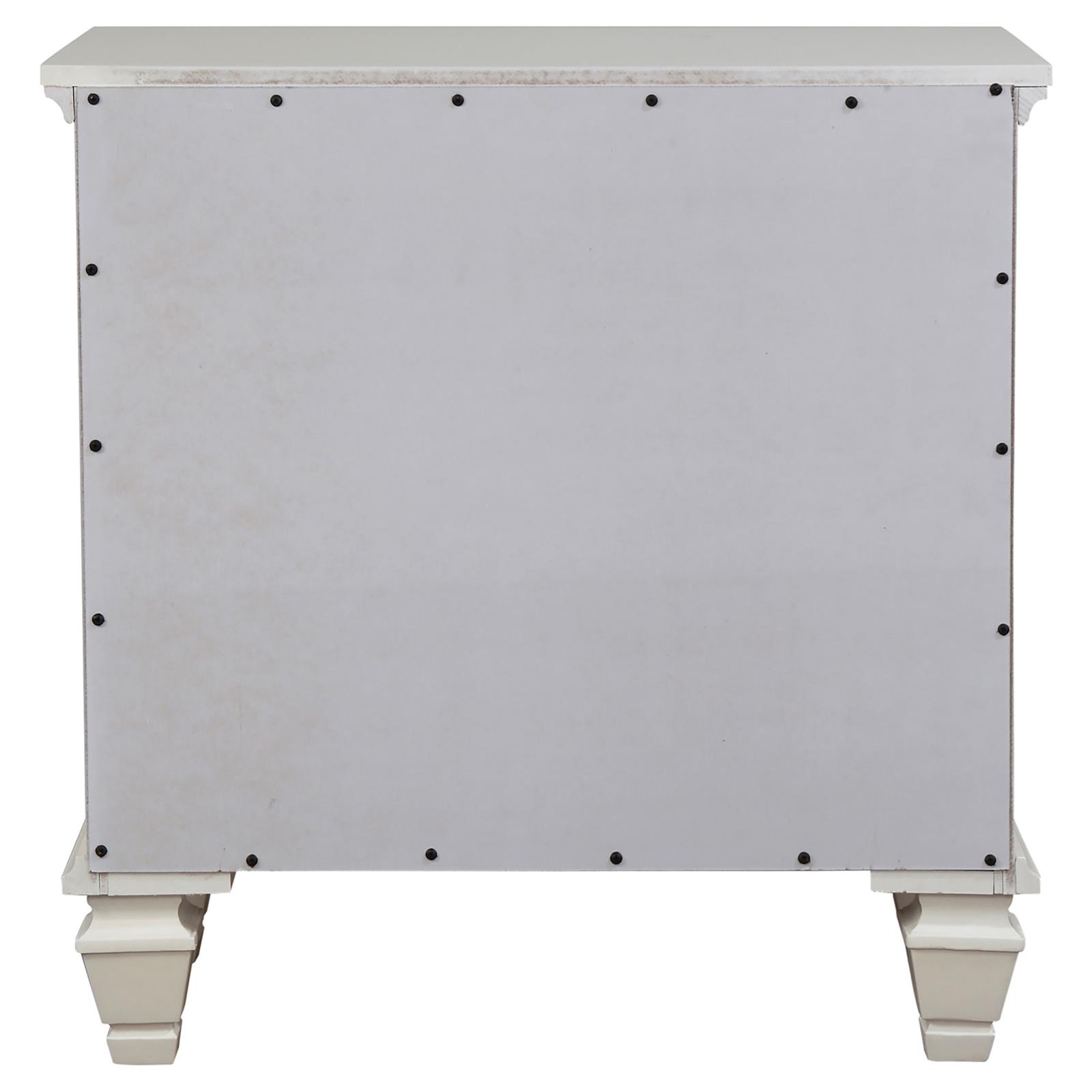 Sandy Beach 3-drawer Nightstand Cream White - Image 7
