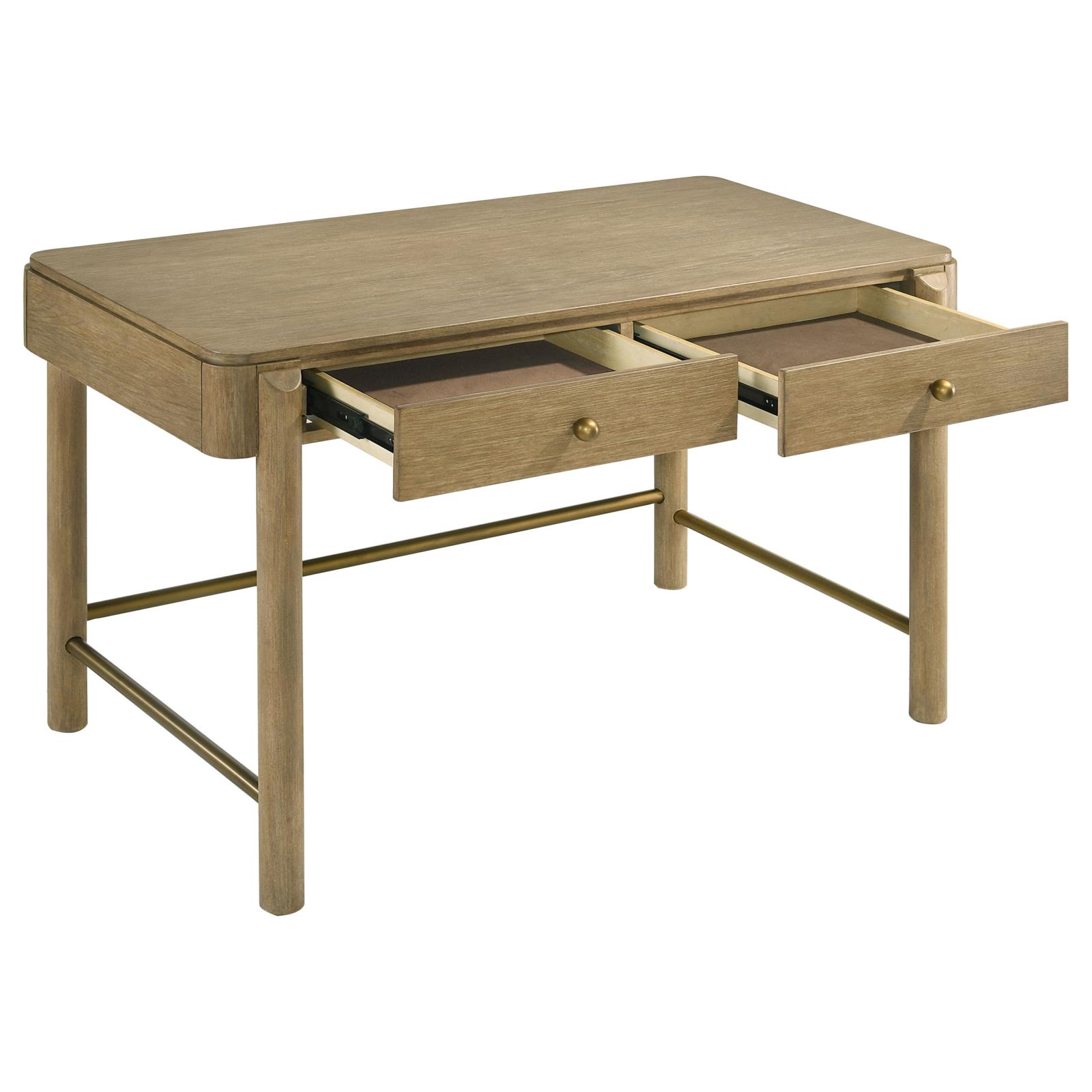 Arini 2-drawer Vanity Desk Makeup Table Sand Wash - Image 3