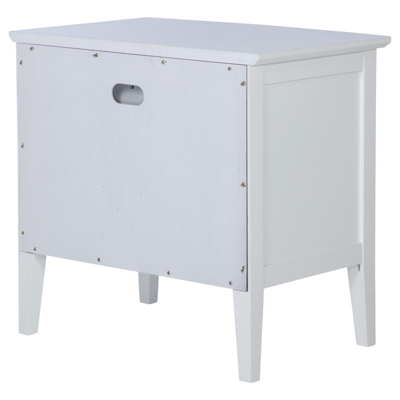 Bexhill 1-drawer Nightstand Bedside Table White - Image 8