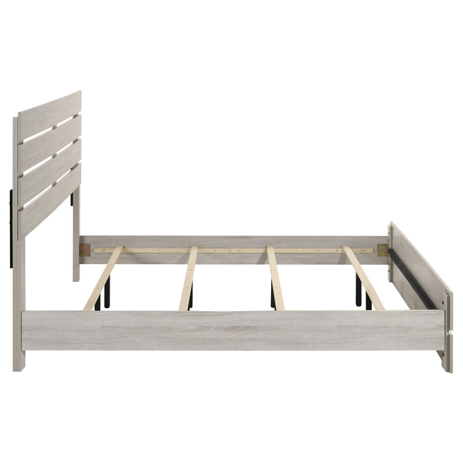 Brantford Wood Eastern King Panel Bed Coastal White - Image 6