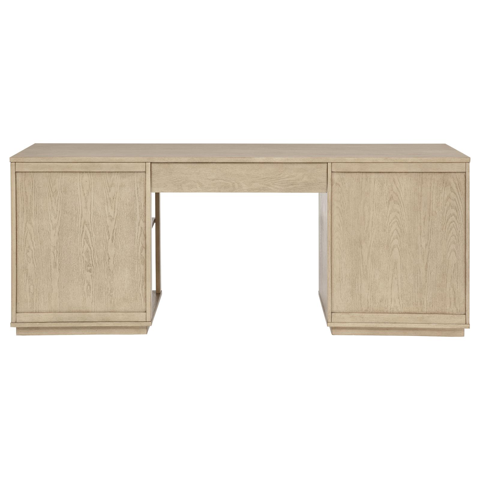 Harkes 75-inch 3-drawer Computer Desk with Adjustable Shelf Light Elm - Image 6