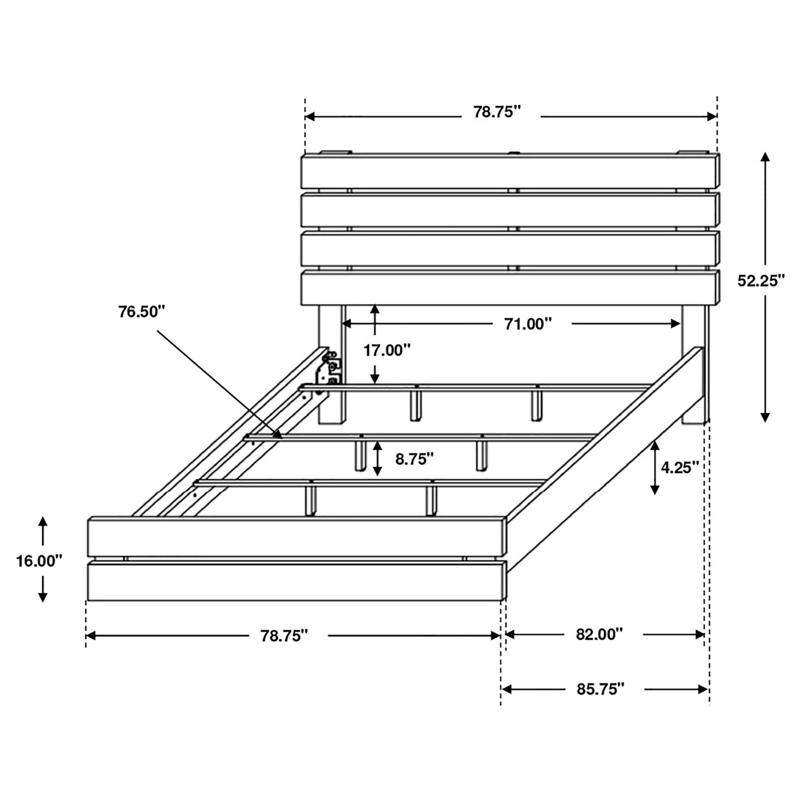 Brantford Wood Eastern King Panel Bed Barrel Oak - Image 6