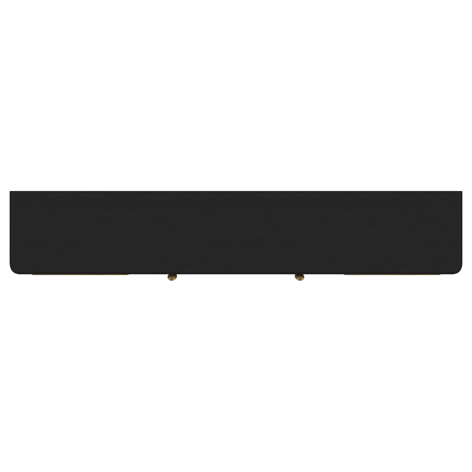 Arini Rattan Cane 2-door TV Stand Media Console Black - Image 11