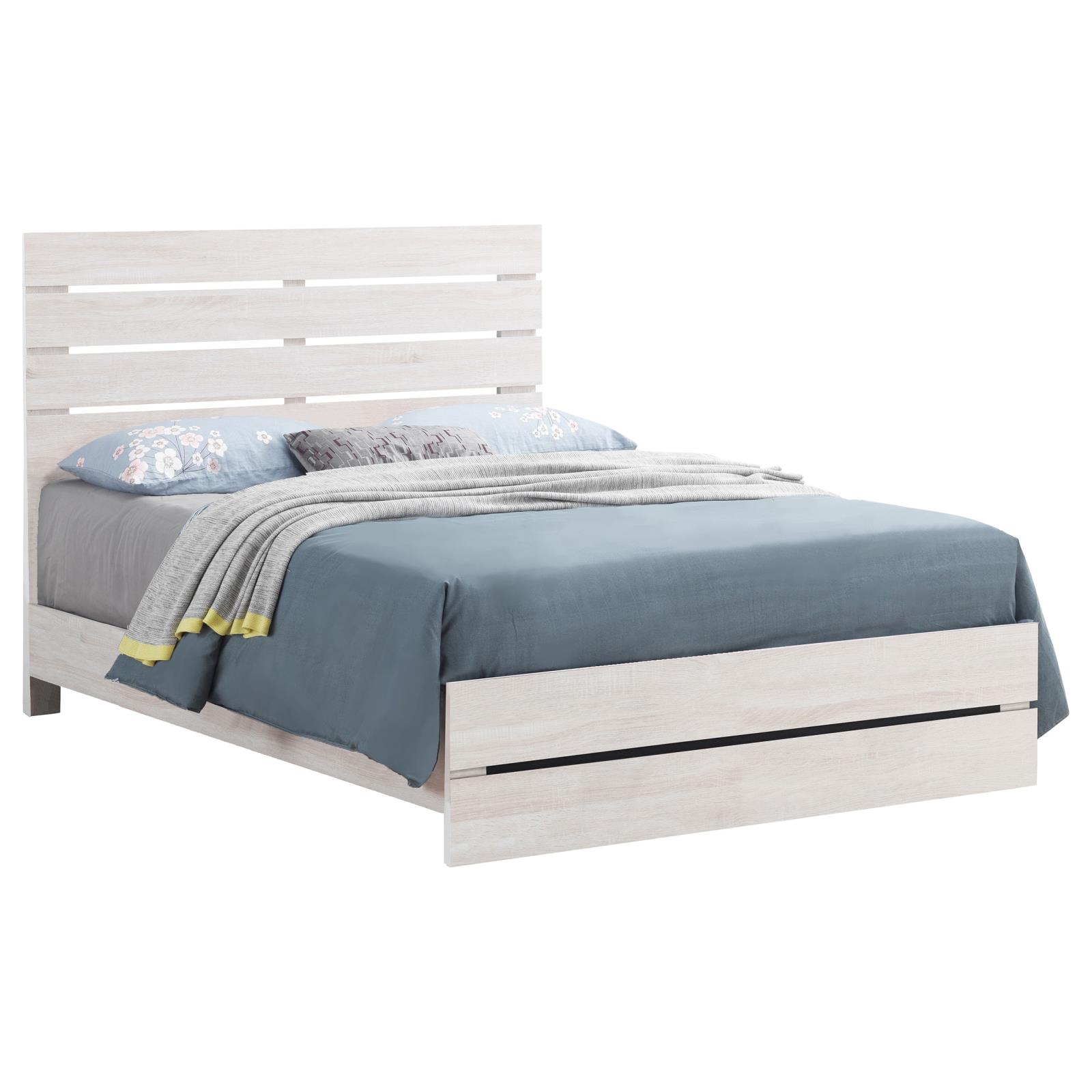 Brantford Wood Queen Panel Bed Coastal White - Image 3