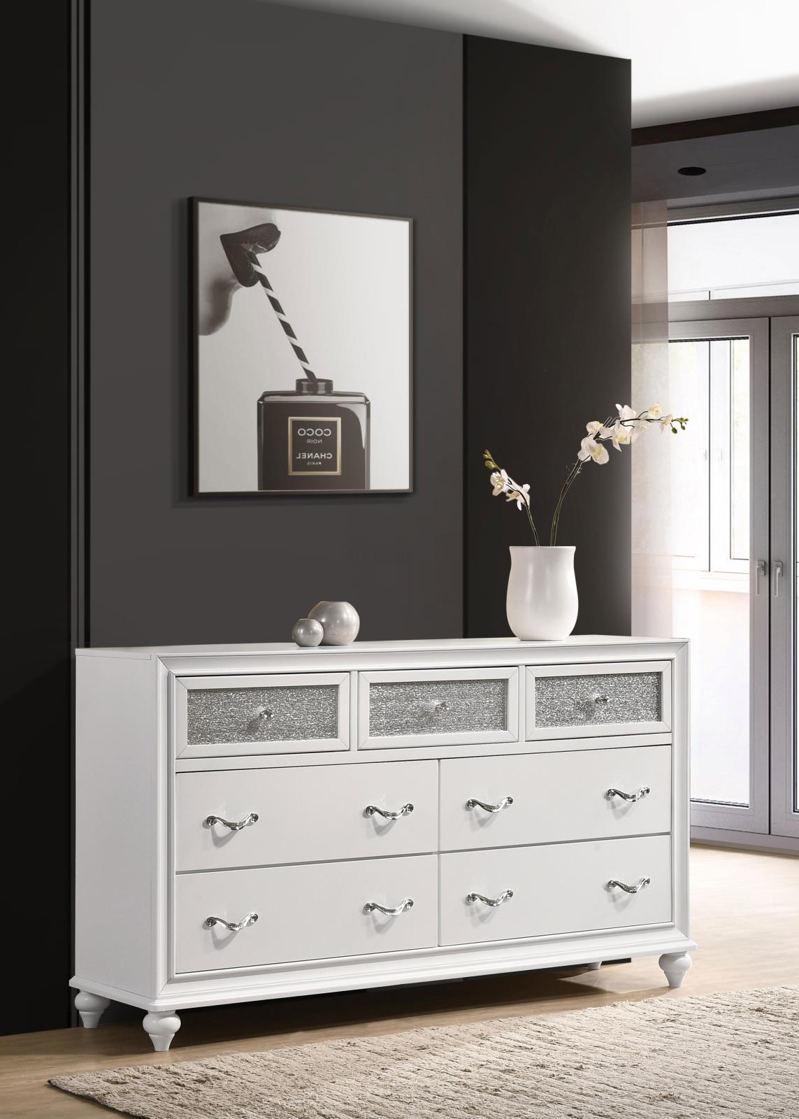 Barzini 7-drawer Dresser White - Image 2