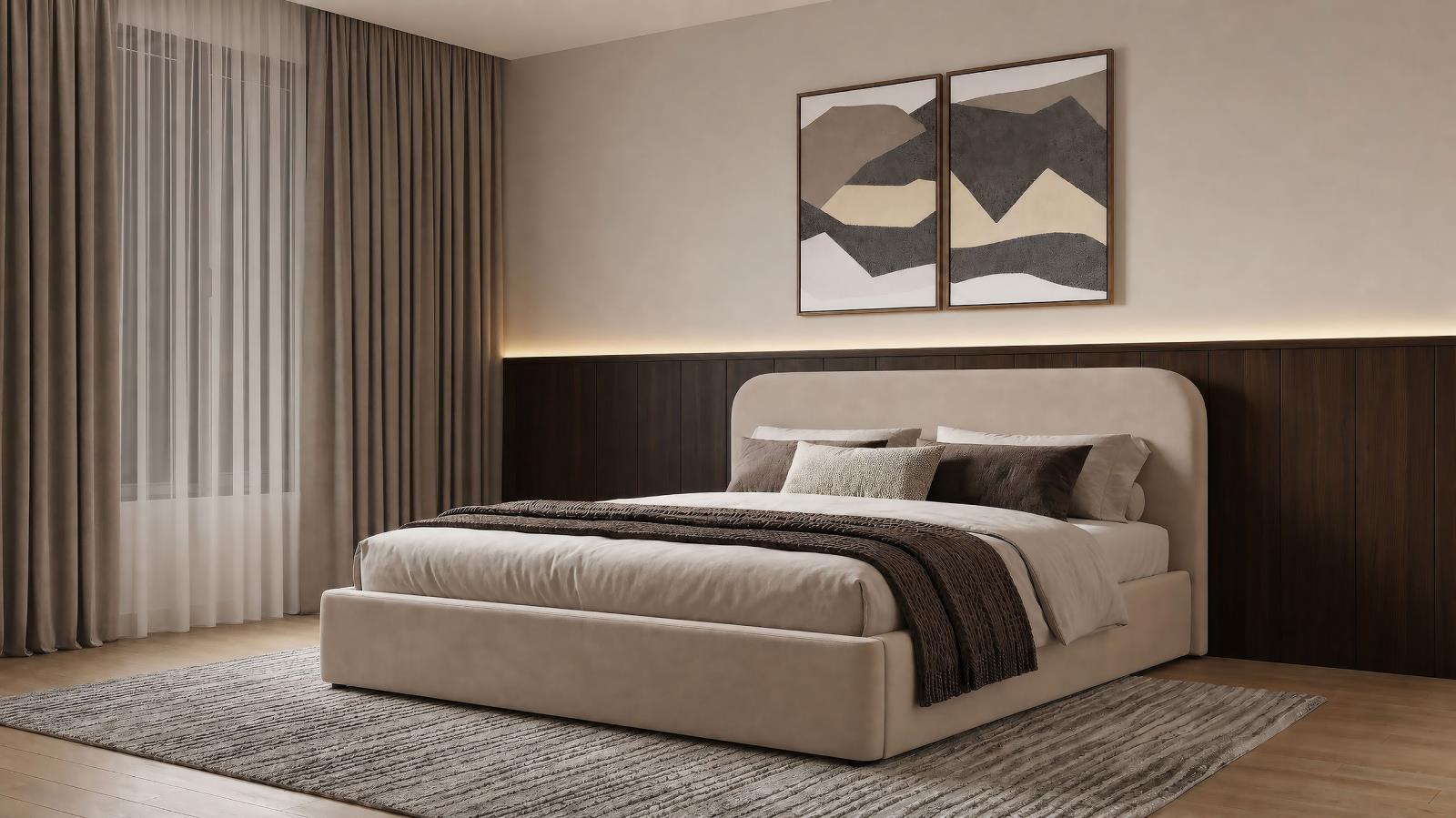 Anders Upholstered Eastern King Storage Lift Platform Bed - Image 2