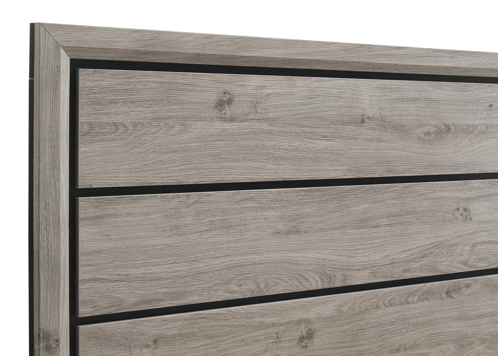 Valen Wood Eastern King Panel Bed Light Taupe - Image 7
