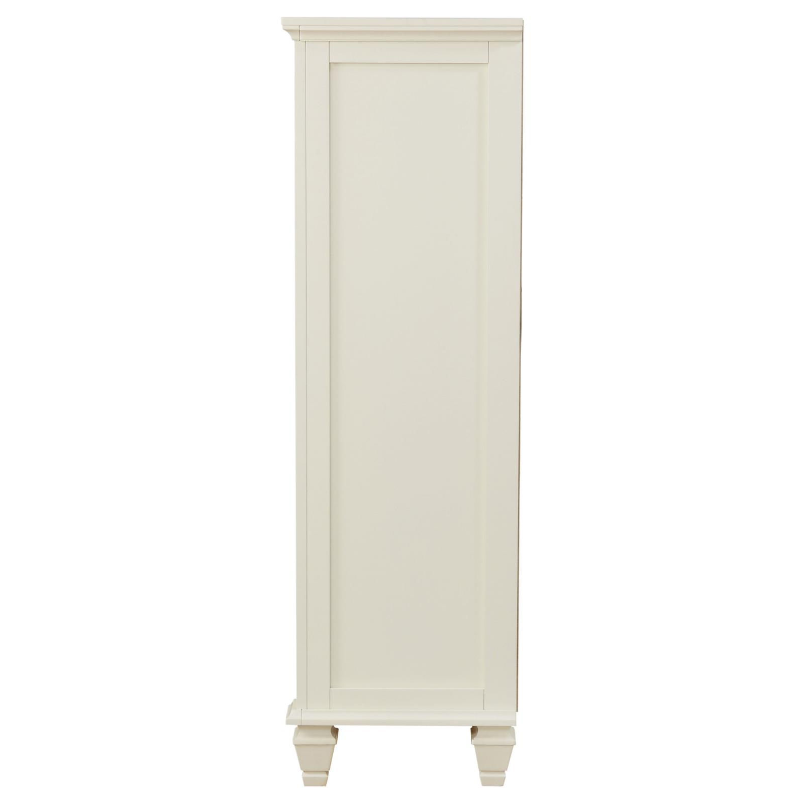 Sandy Beach 5-drawer Bedroom Chest Cream White - Image 5