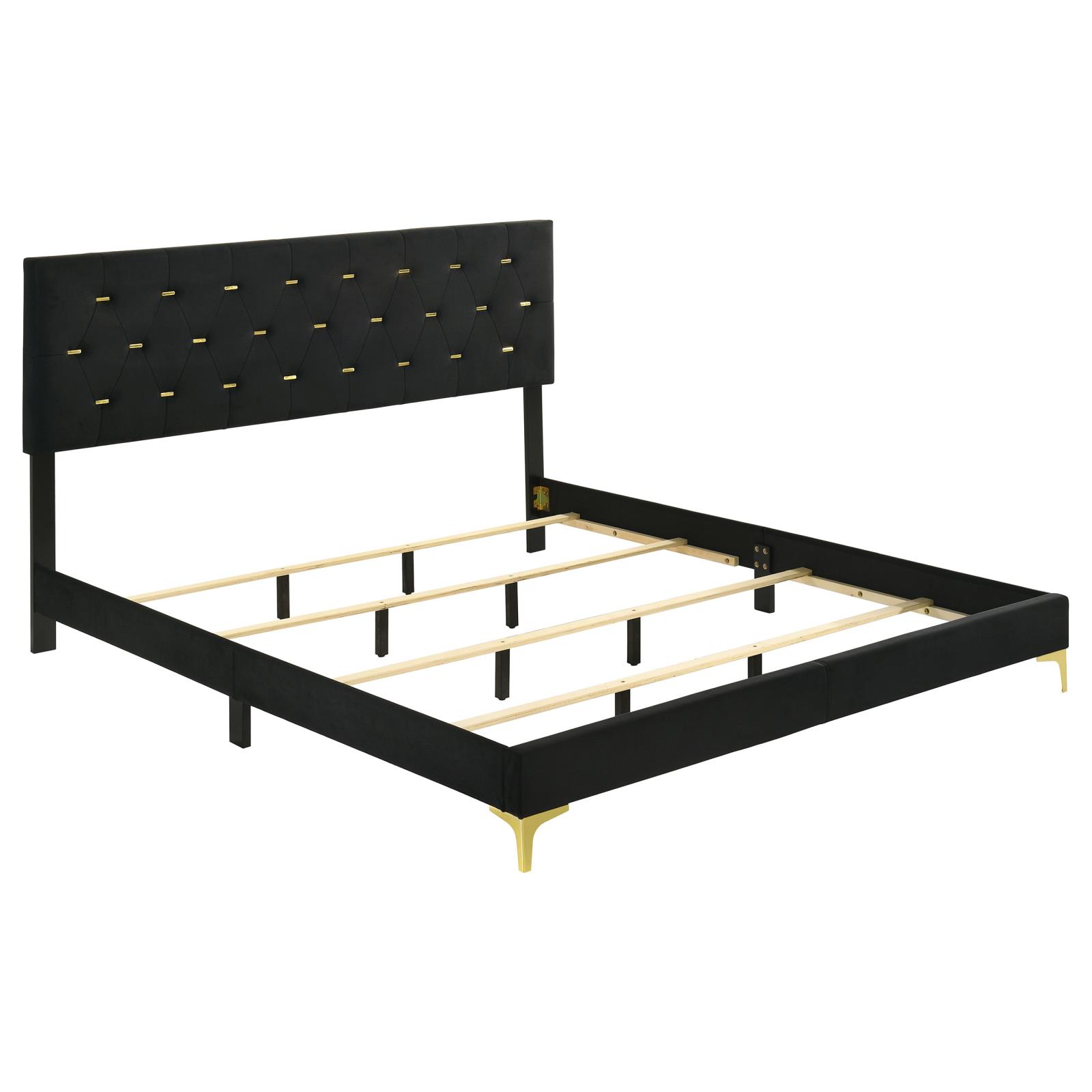 Kendall Upholstered Eastern King Panel Bed - Image 11