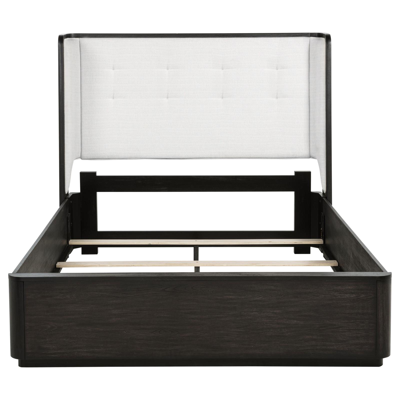 Leandro 55-inch Queen Wingback Bed Burnished Black - Image 4