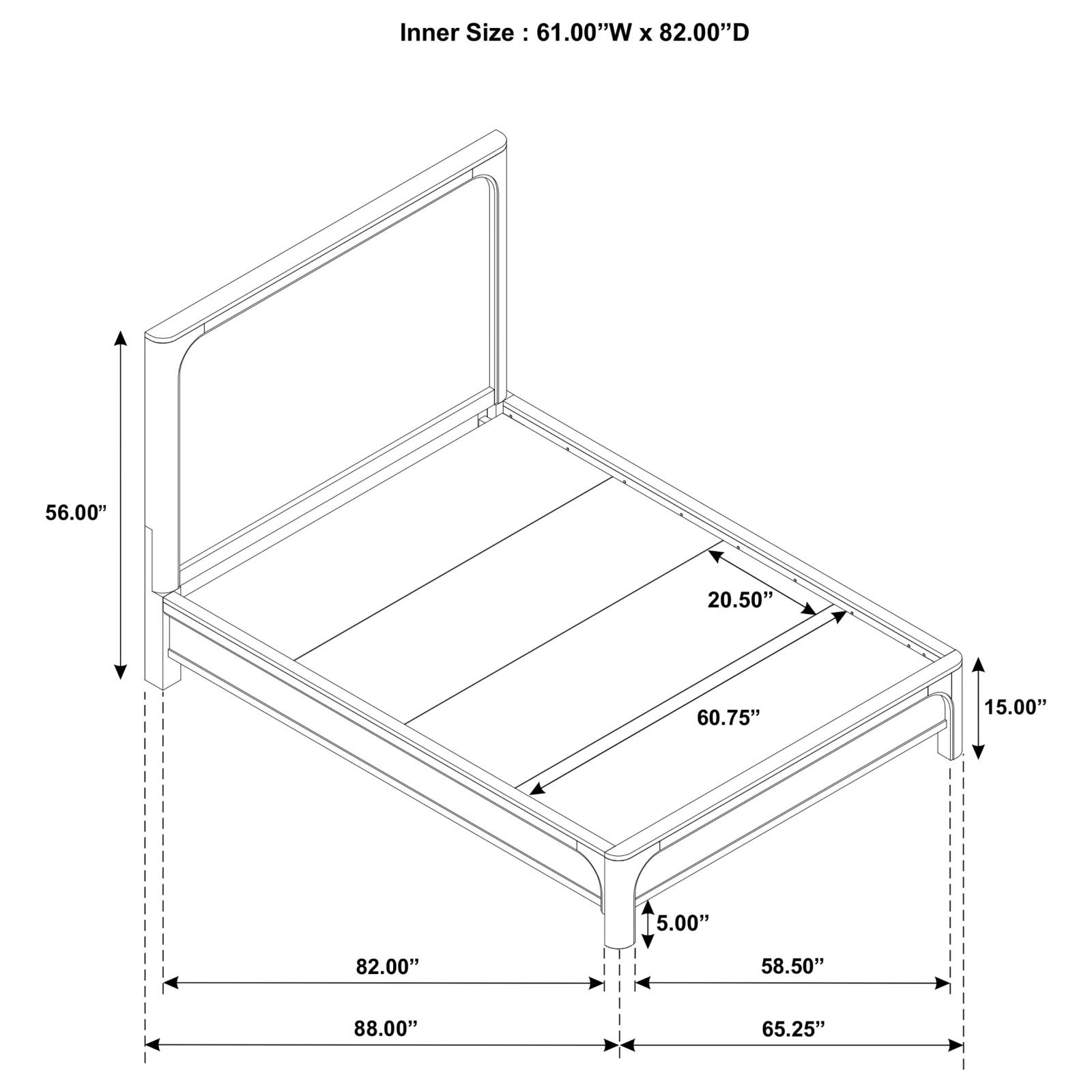 Solano 56-inch Queen Panel Bed Weathered Mango - Image 12