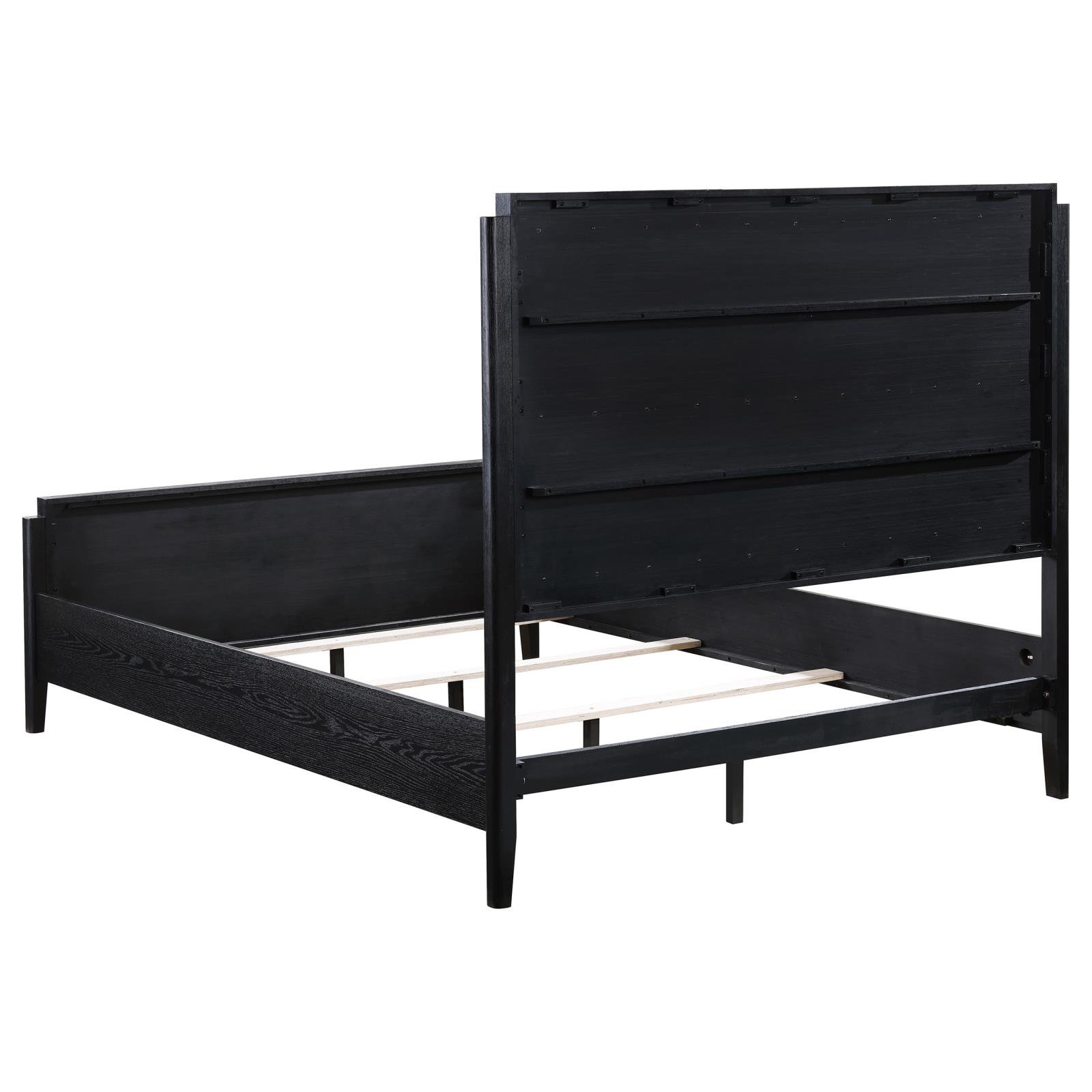 Brookmead Wood Queen Panel Bed Black - Image 5