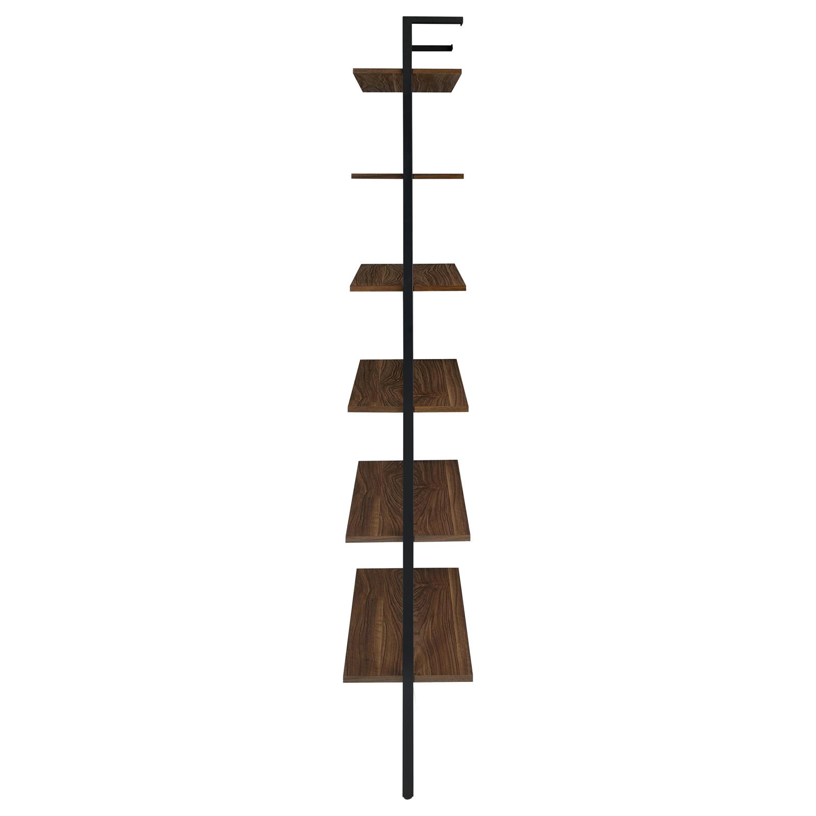 Owens 3-piece 96-inch Wall Mounted Bookshelf Set Walnut - Image 13
