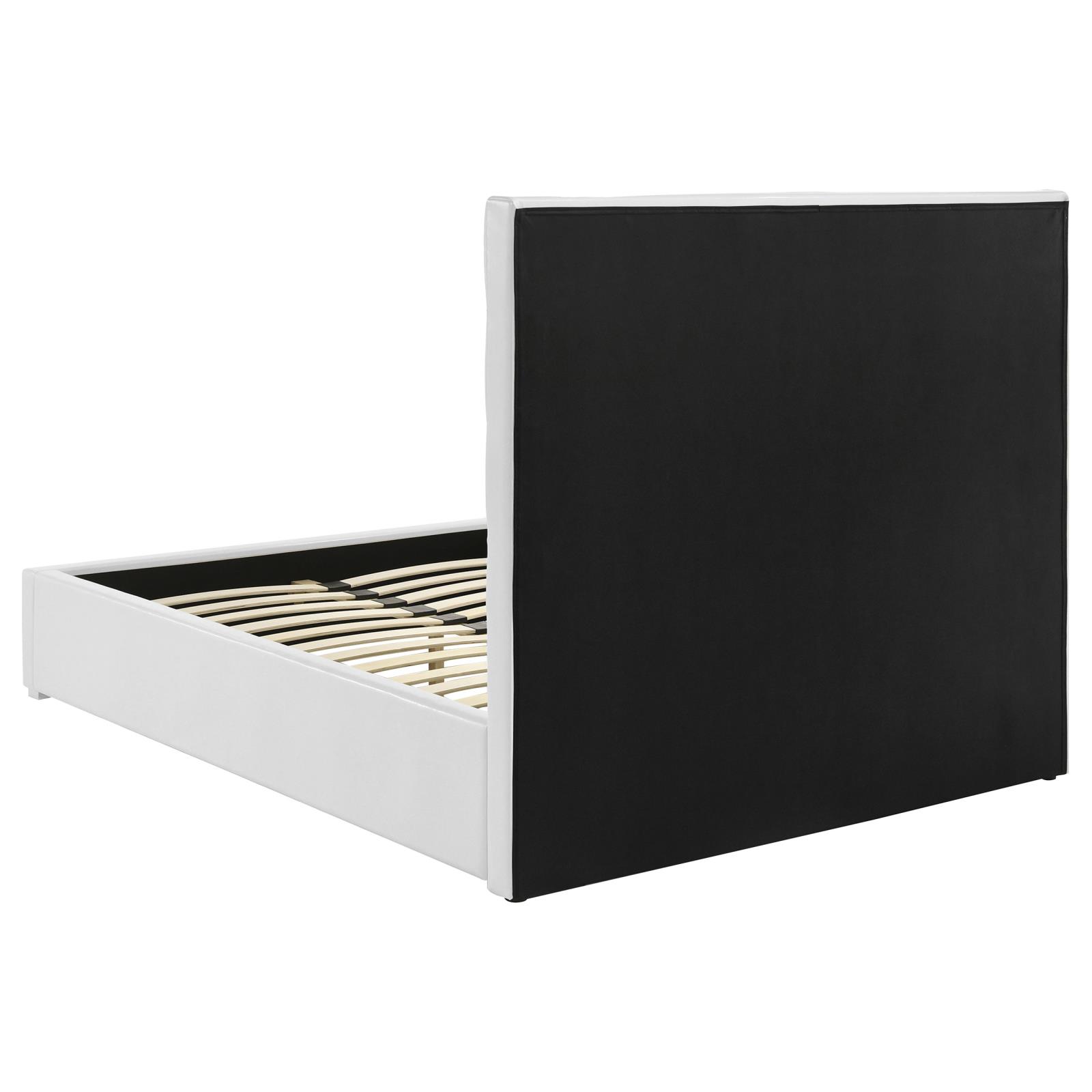 Felicity 53-inch Upholstered Full Platform Bed White - Image 5