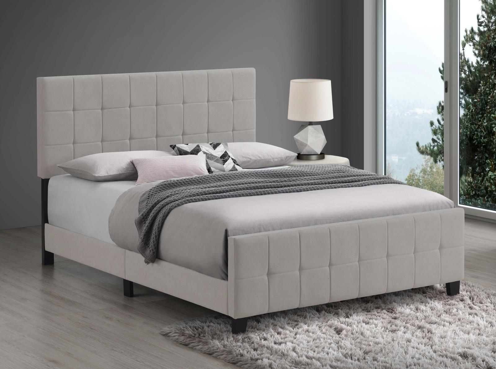 Fairfield Upholstered Eastern King Panel Bed Beige - Image 2
