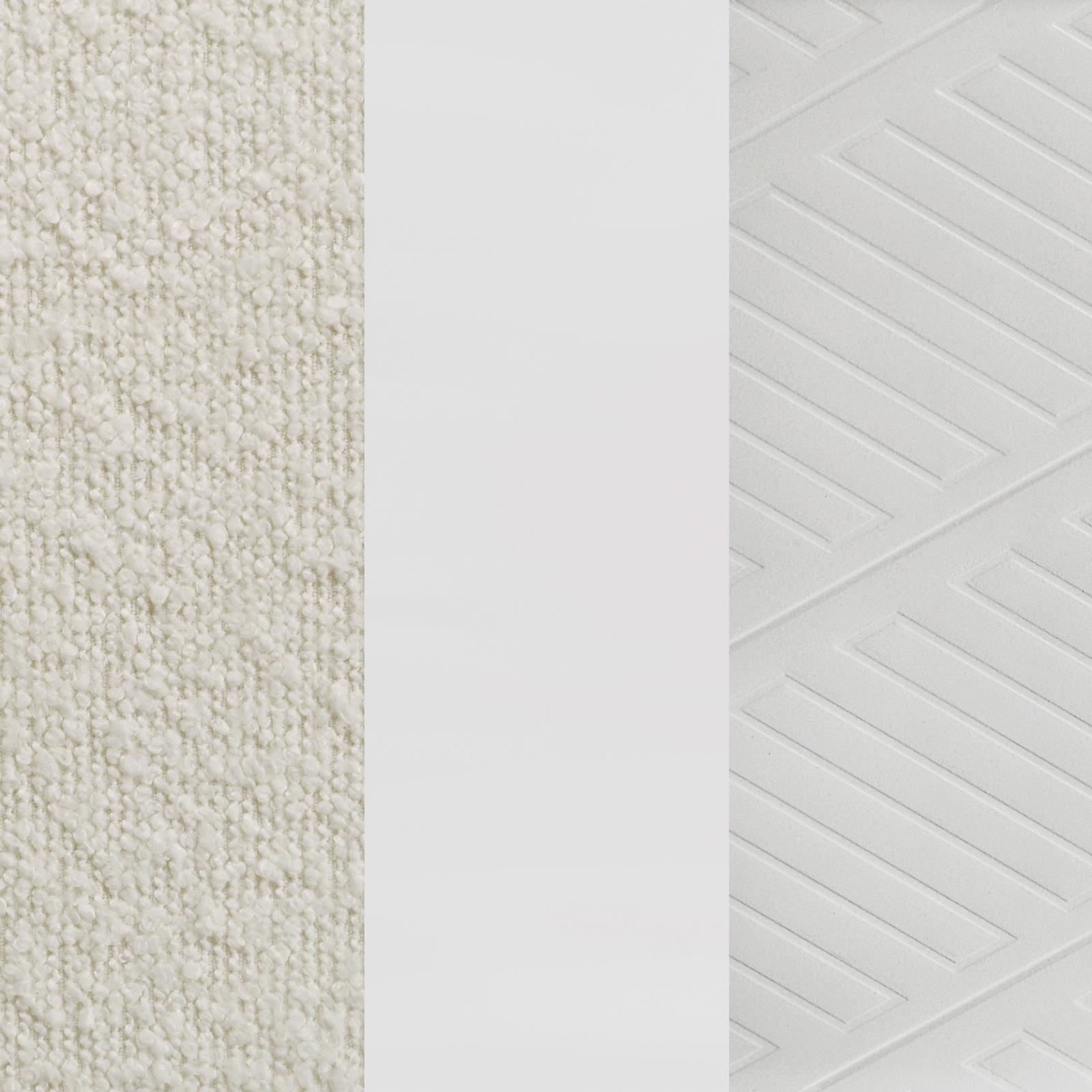Marmore 64-inch Eastern King Panel Bed LED Headboard White - Image 11