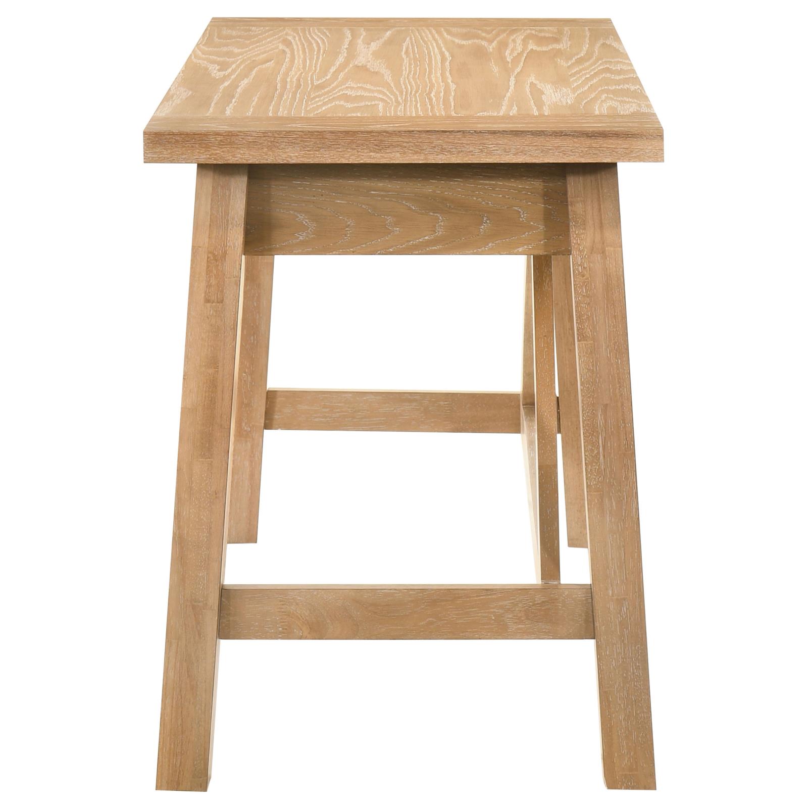 Fabian 54-inch 2-drawer Computer Writing Desk Distressed Light Brown - Image 7