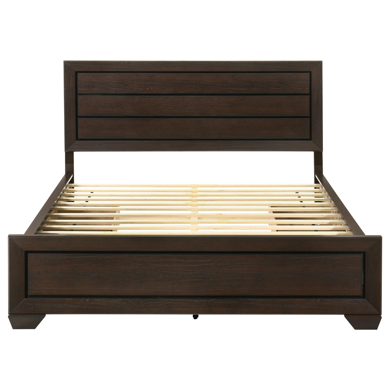 Kauffman Wood California King Storage Panel Bed Dark Cocoa - Image 7