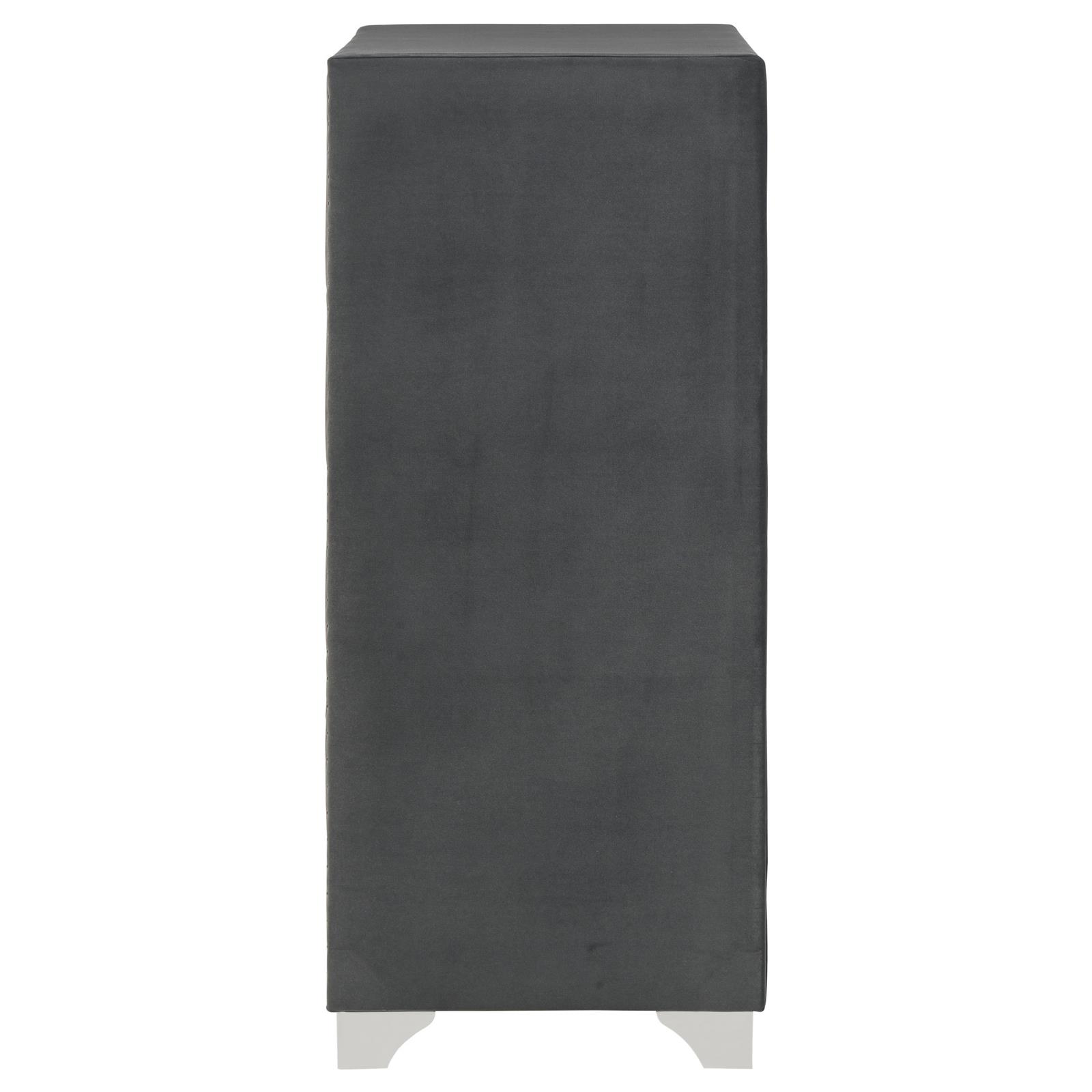 Melody 5-drawer Bedroom Chest Grey - Image 9