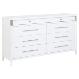 Gracemont 8-drawer Bedroom Dresser Cabinet White