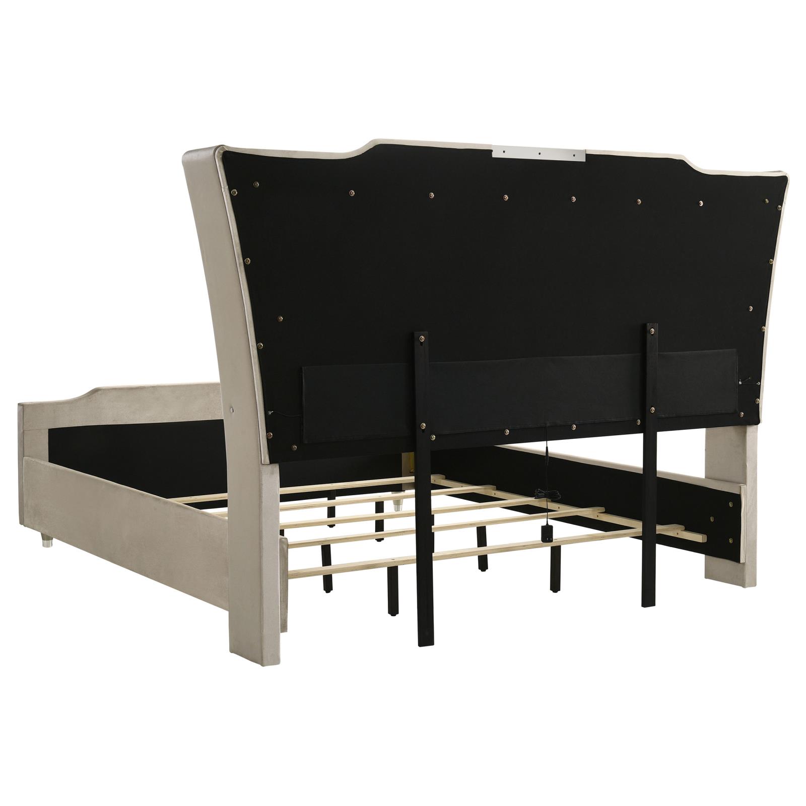 Lorient Eastern King LED Upholstered Bed - Image 5