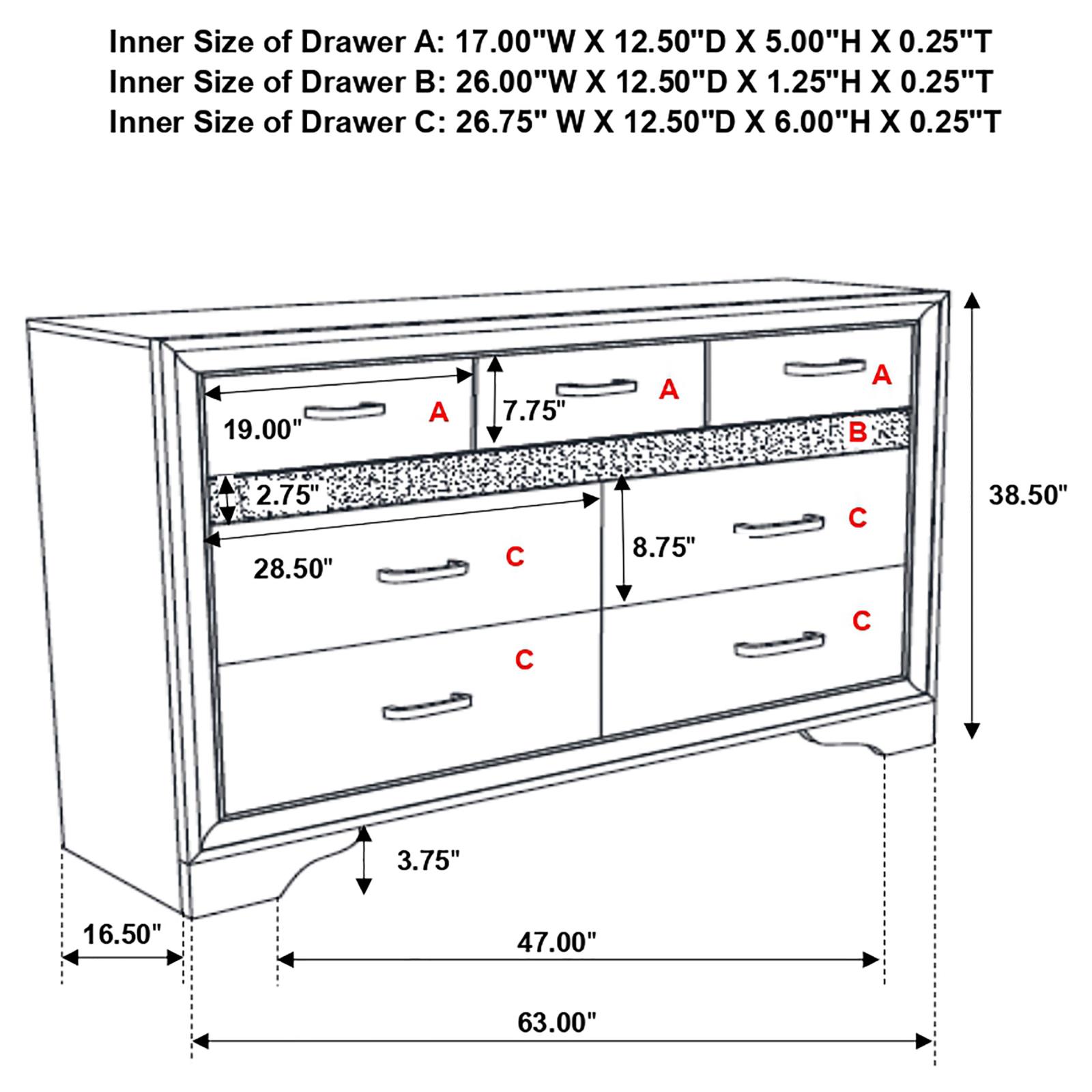 Miranda 9-drawer Dresser - Image 12