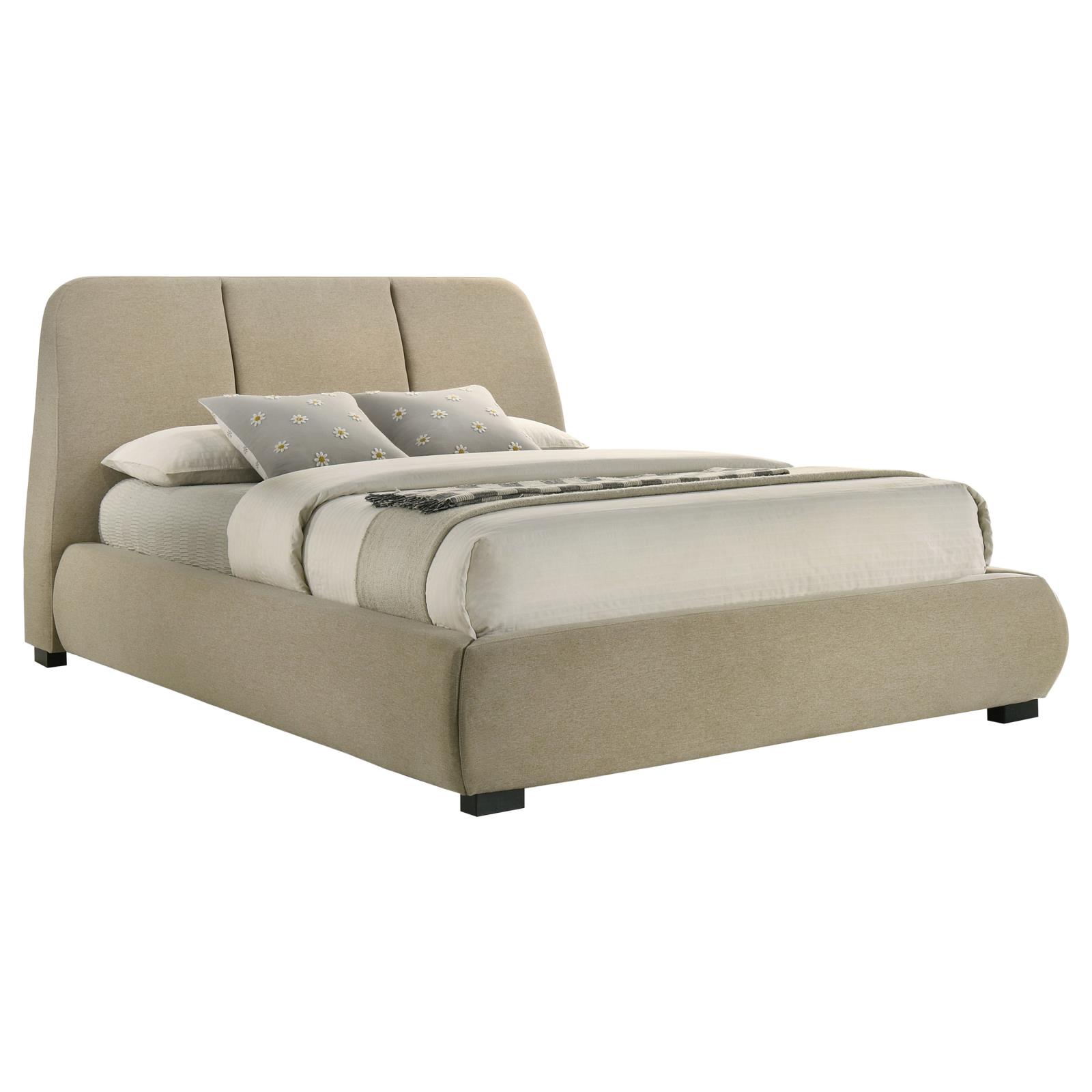 Mokena 46-inch Upholstered Queen Platform Bed - Image 11