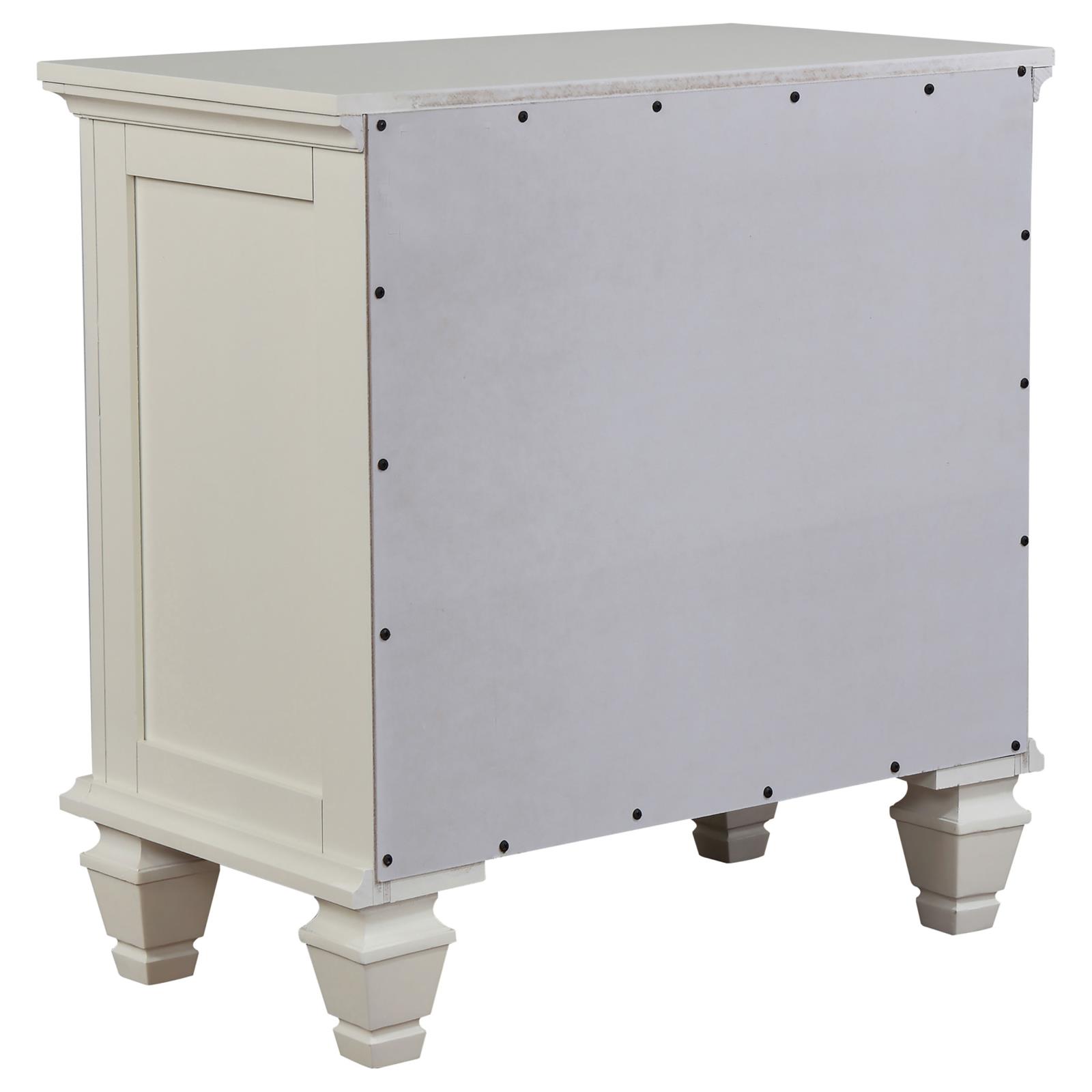 Sandy Beach 3-drawer Nightstand Cream White - Image 6