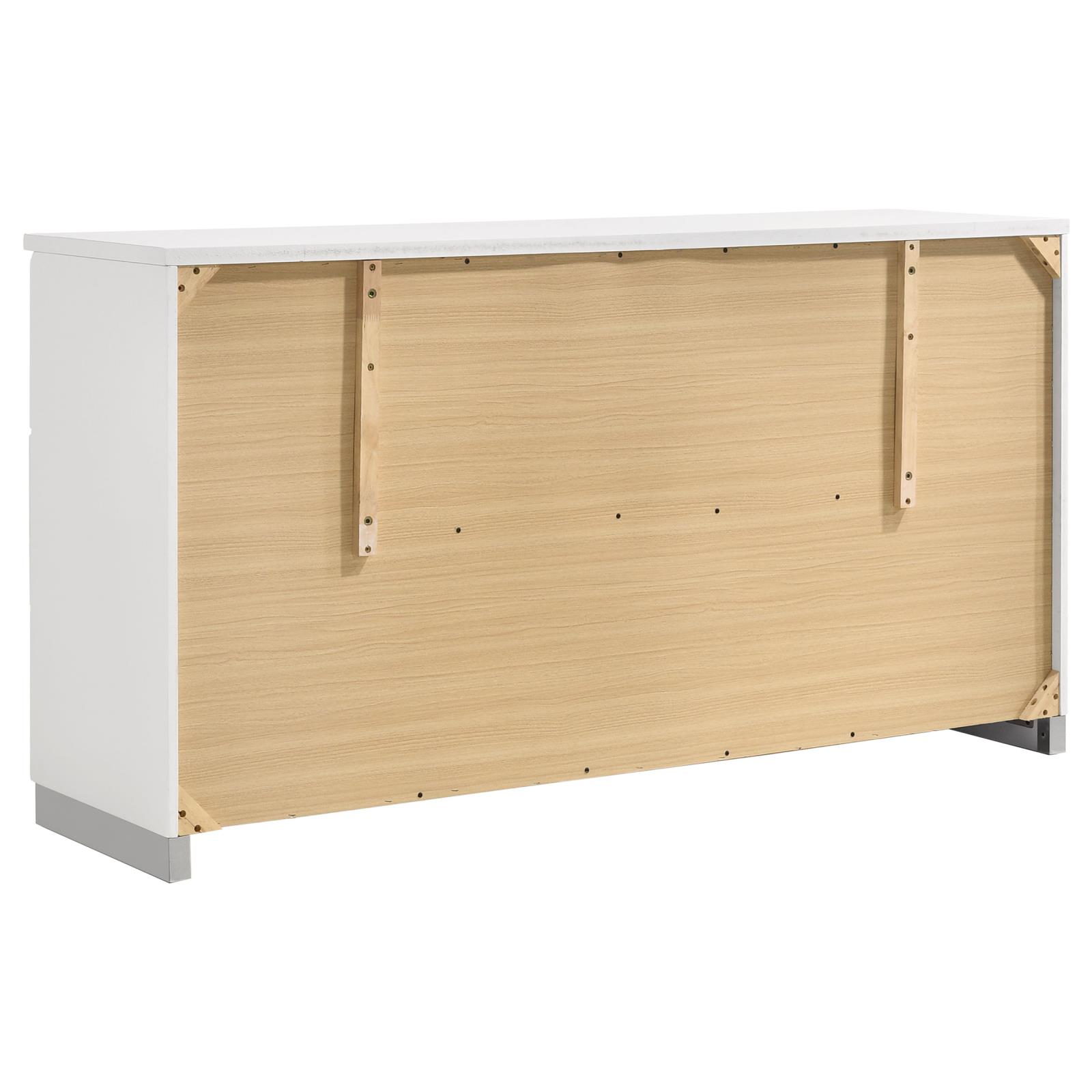 Felicity 5-piece Twin Bedroom Set White High Gloss - Image 8