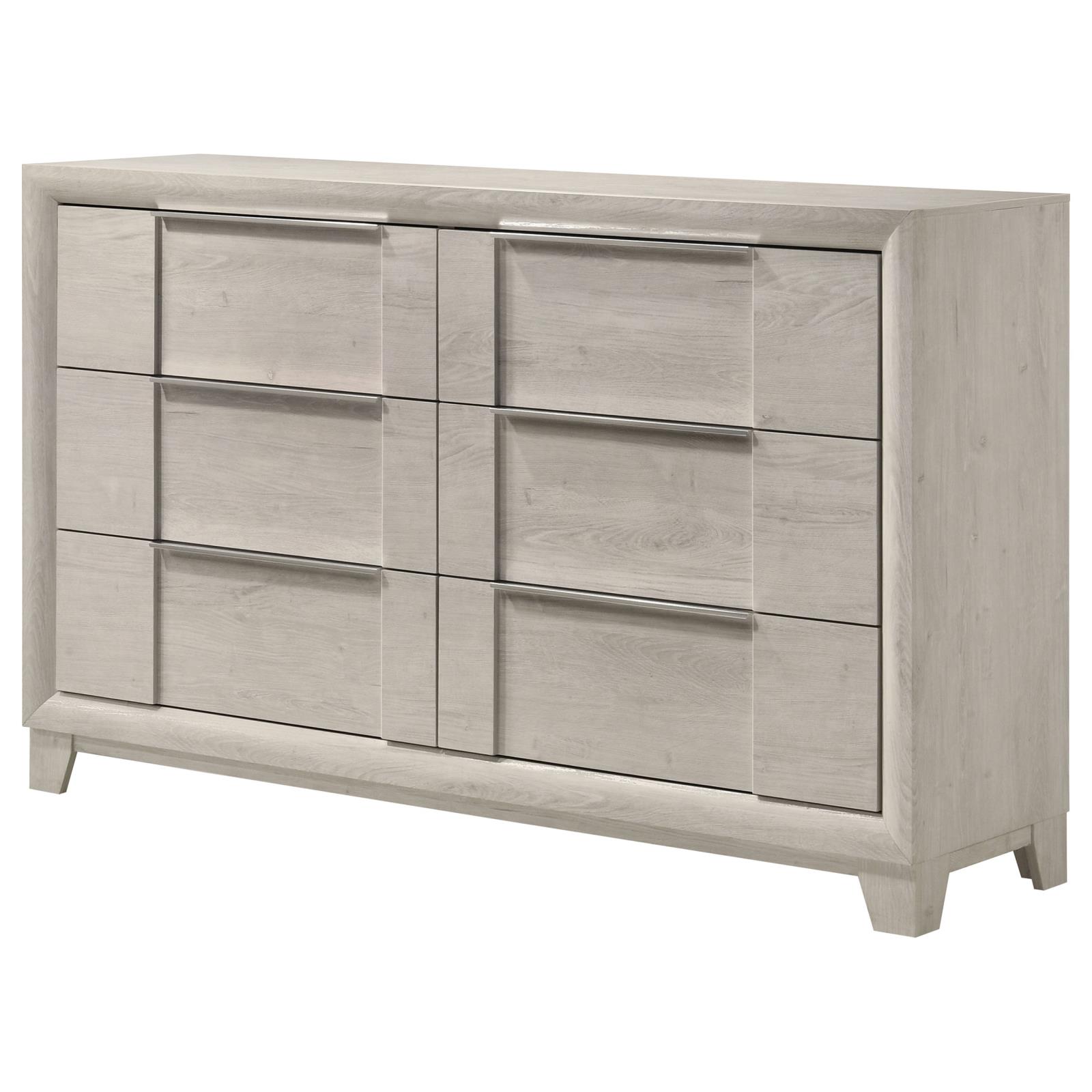 Farre 6-drawer Dresser Washed Grey - Image 4