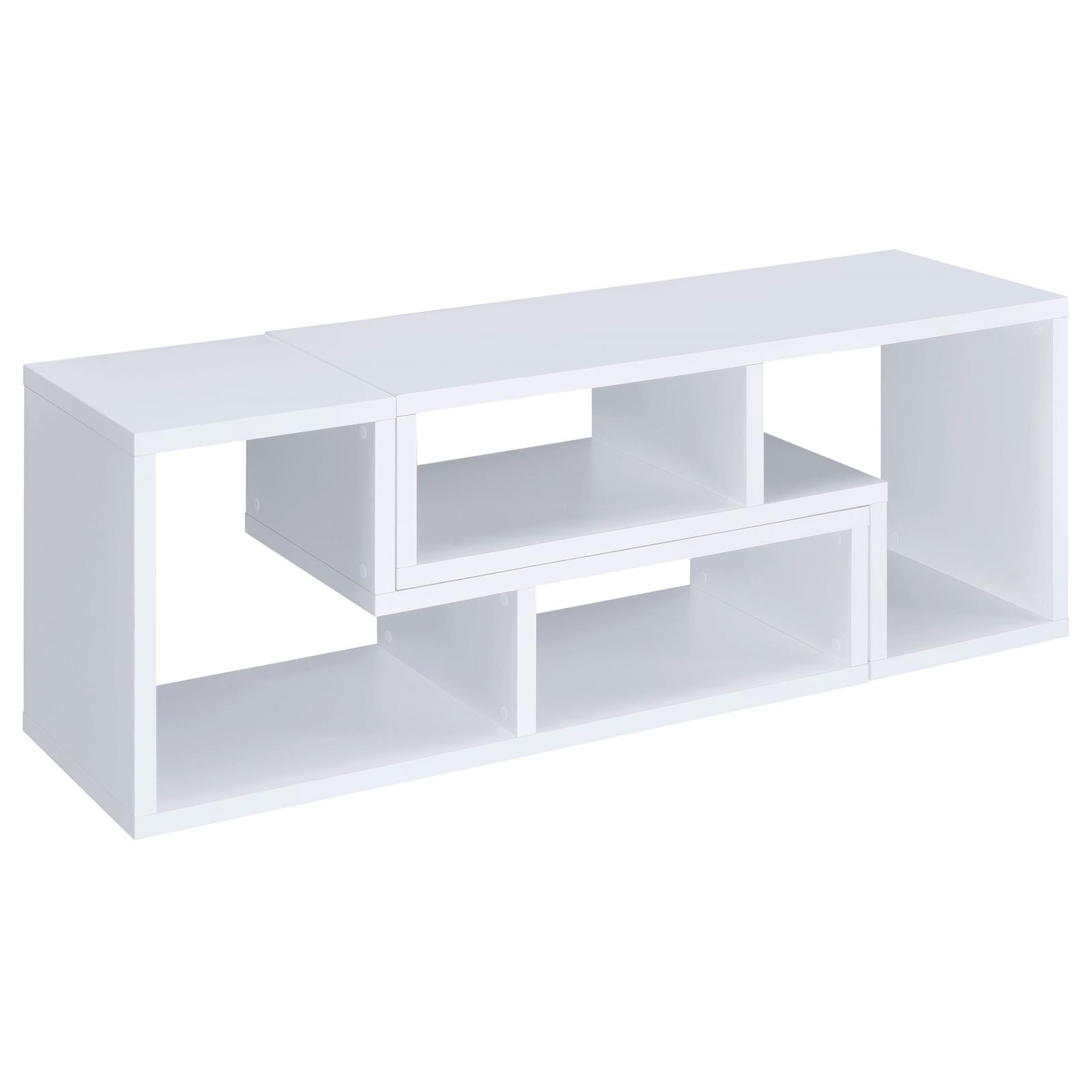 Velma Multipurpose TV Stand and Bookshelf White - Image 11