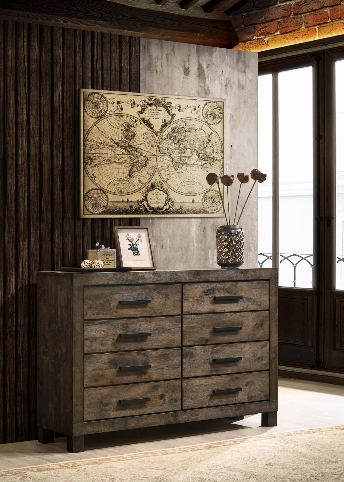 Woodmont 8-drawer Dresser Rustic Golden Brown - Image 2