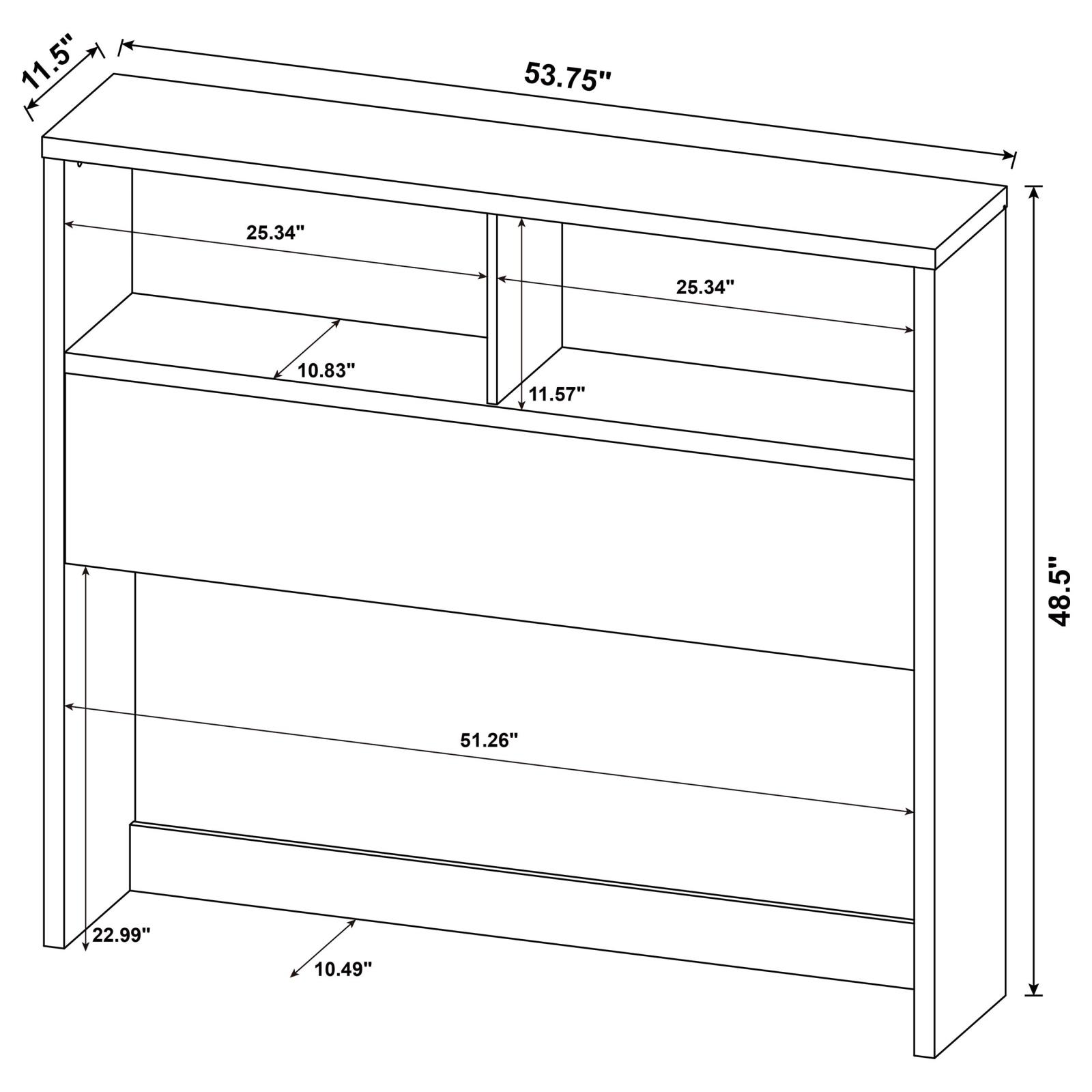 Westpark 3-piece Full Bedroom Set Bookcase Headboard Mango - Image 19