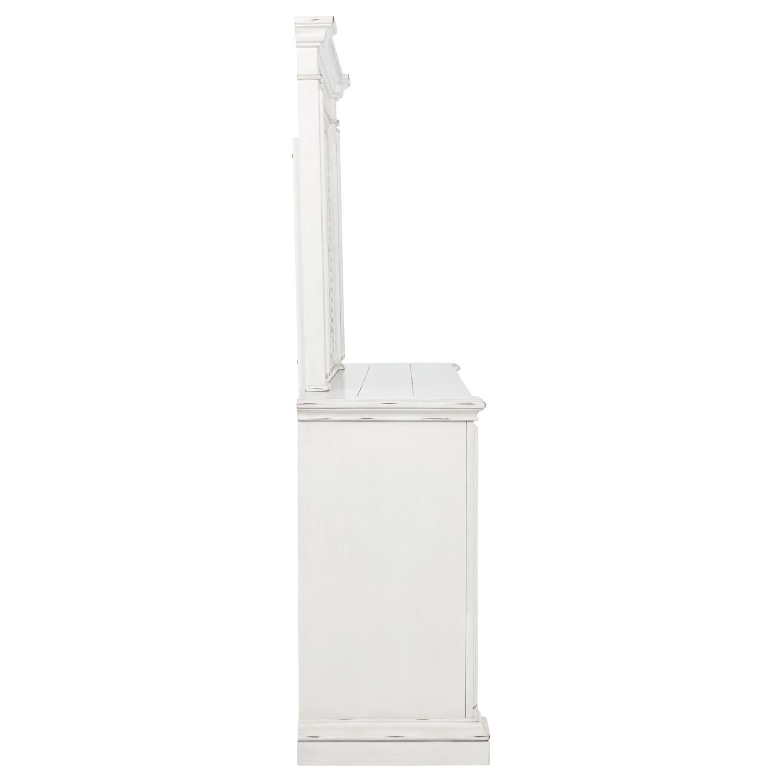 McKinney 6-drawer Bedroom Dresser with Mirror Vintage White - Image 9