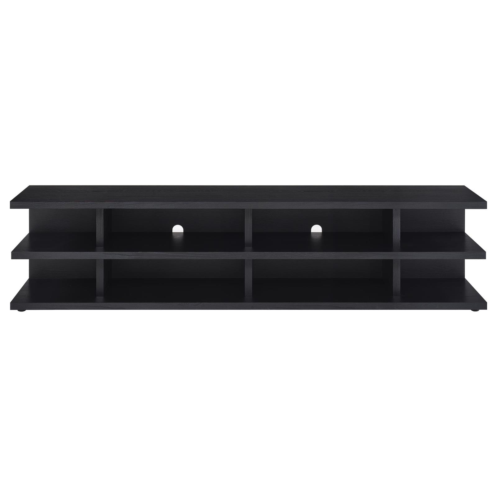 Cartmill 78-inch 2-tier TV Stand Media Console Black - Image 3