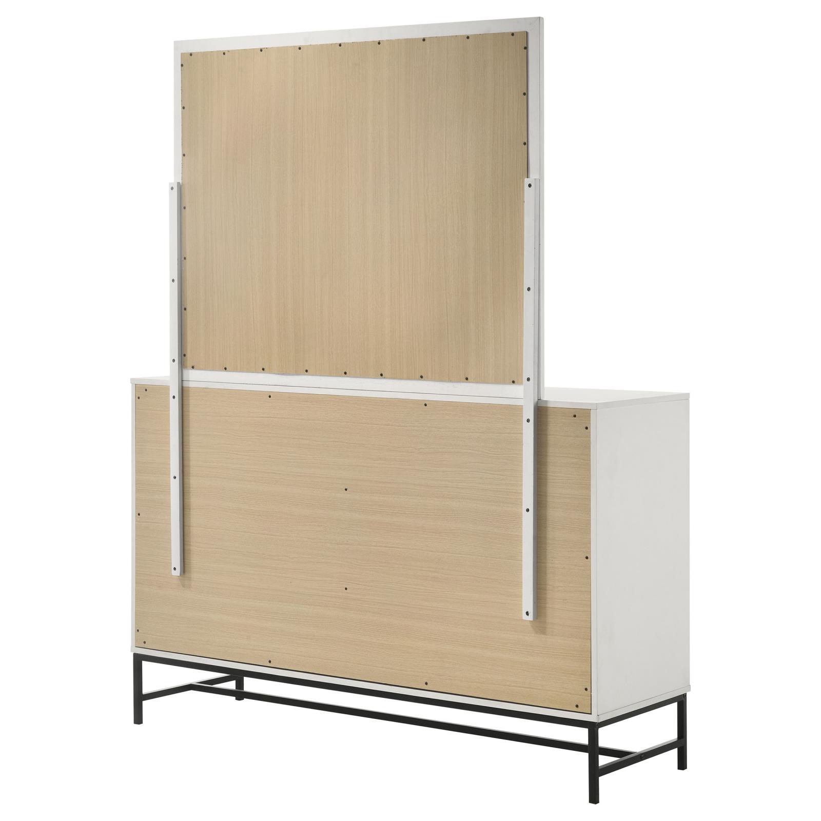 Sonora 6-drawer Dresser with Mirror White - Image 8