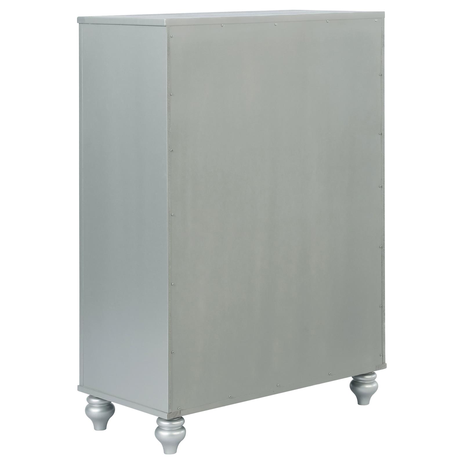 Gunnison 5-drawer Bedroom Chest Silver Metallic - Image 6