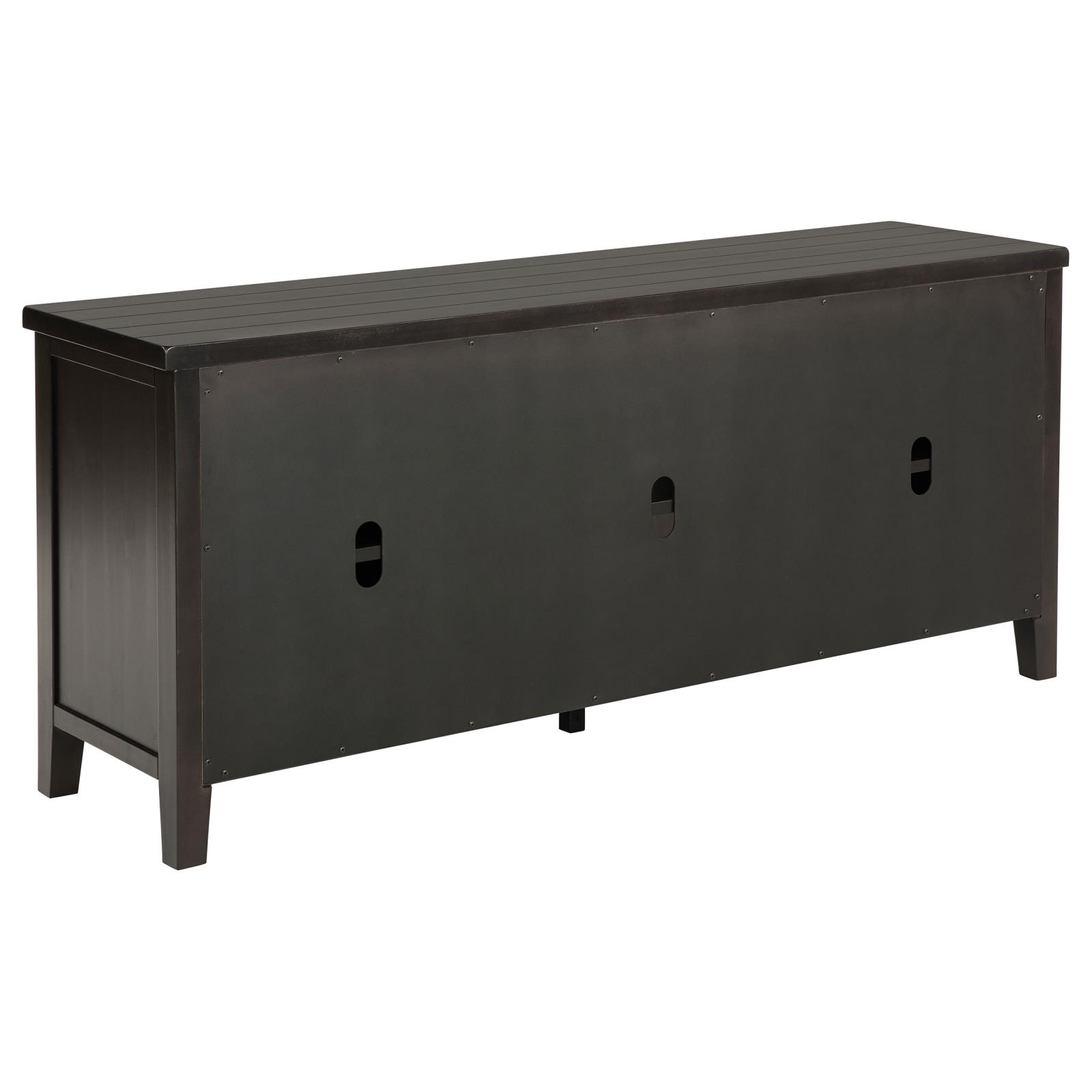 Concord 2-door 60-inch TV Stand Console Distressed Java - Image 7