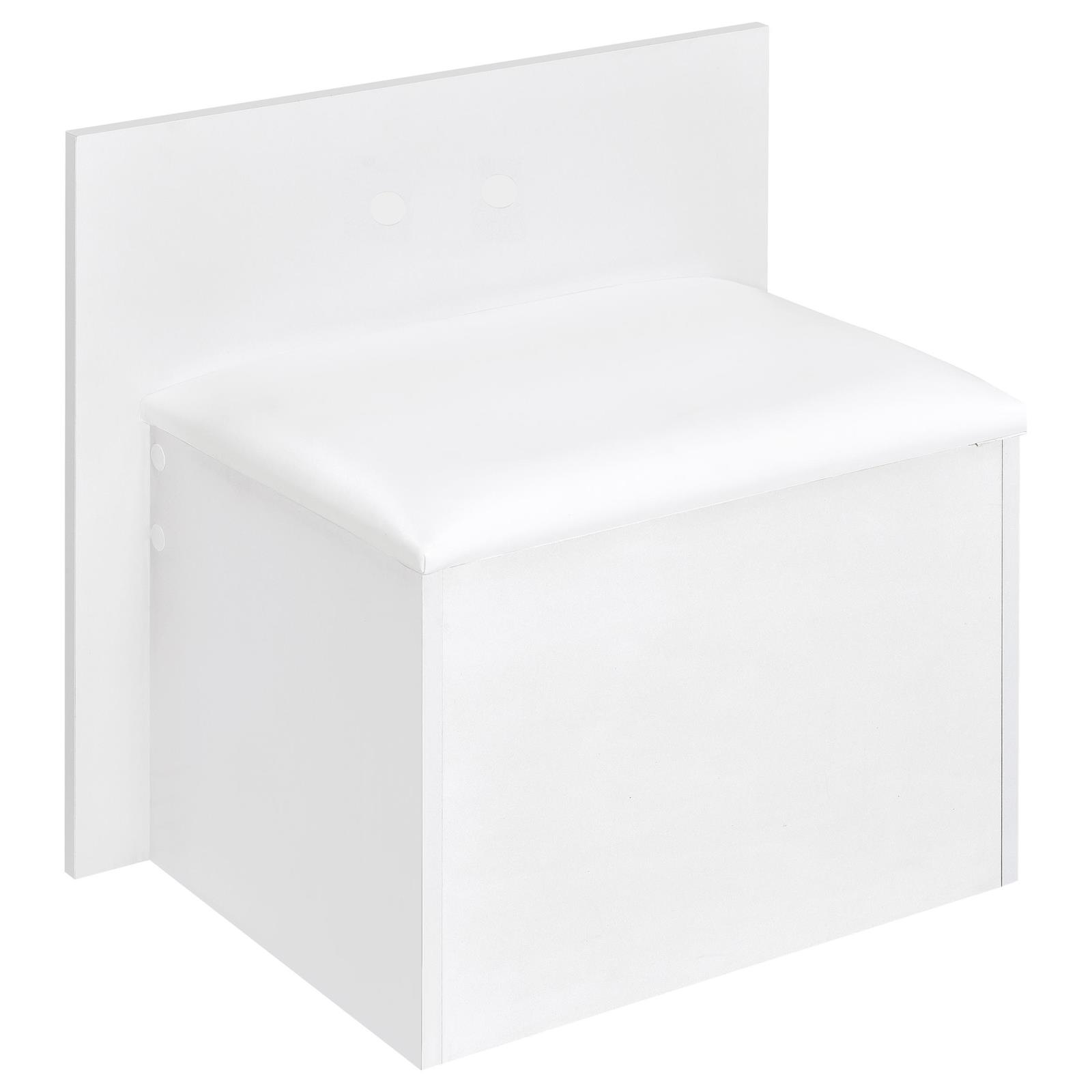 Flora 2-drawer Vanity Set with LED Mirror White High Gloss - Image 13
