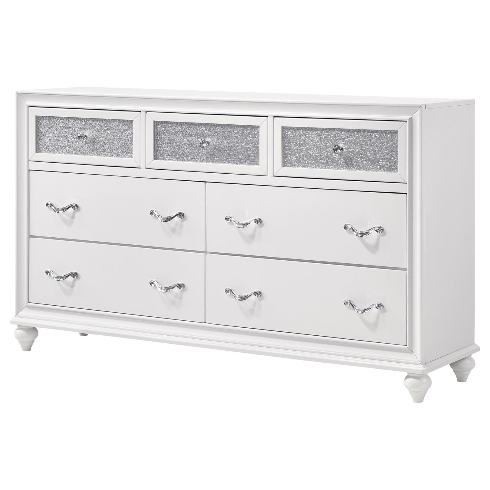 Barzini 7-drawer Dresser White - Image 4