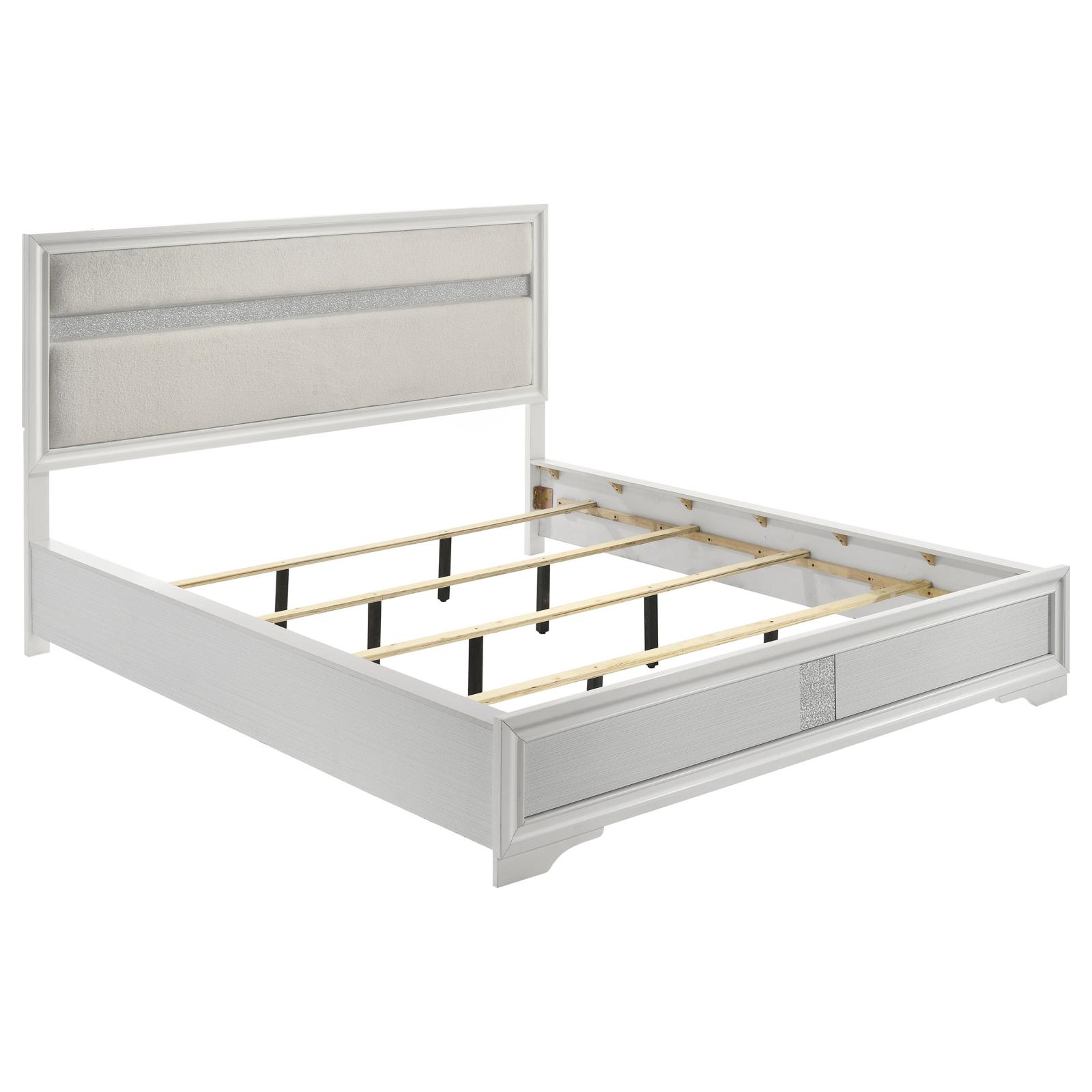 Miranda 54-inch Upholstered California King Panel Bed - Image 2