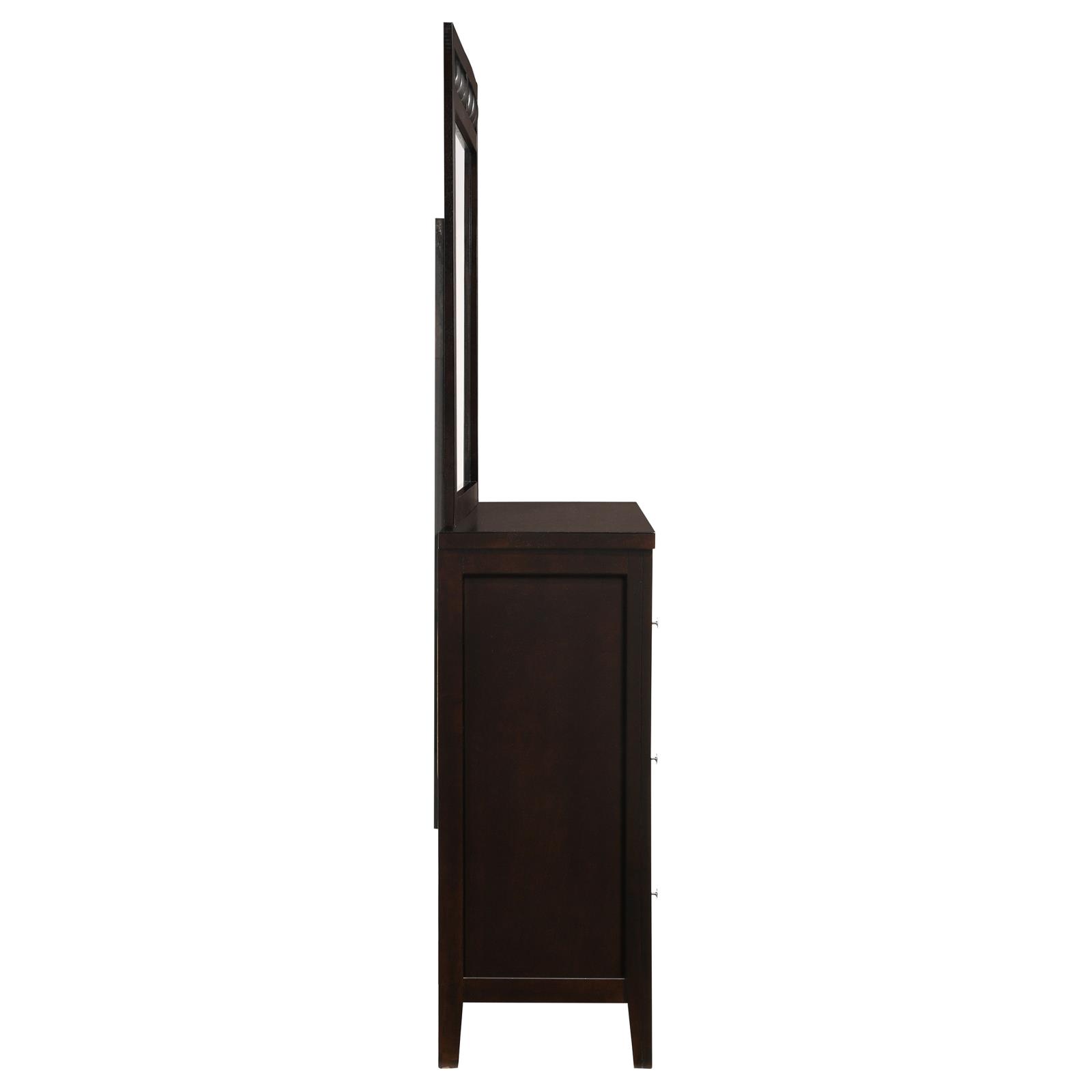 Carlton 6-drawer Dresser with Mirror Cappuccino - Image 9