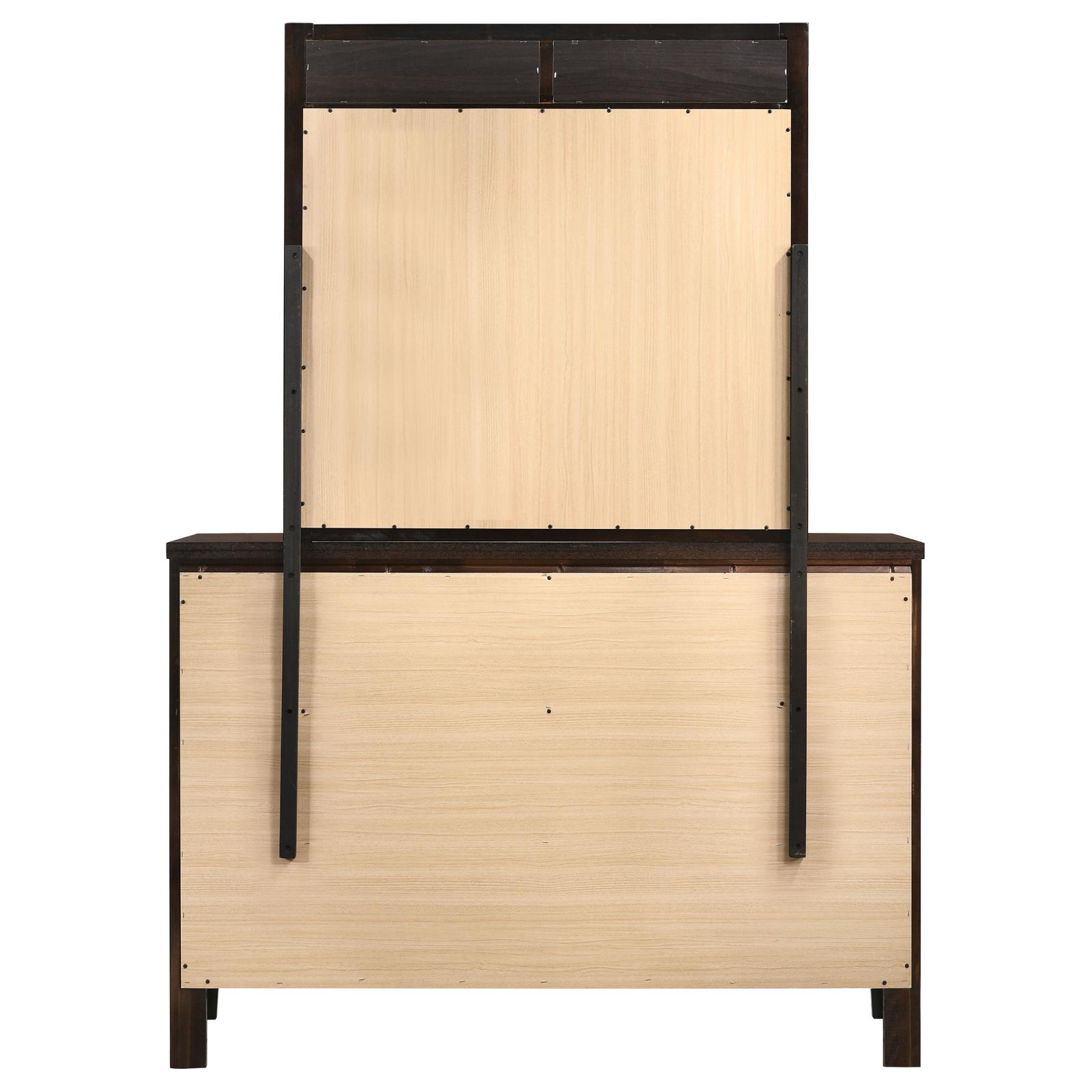 Carlton 6-drawer Dresser with Mirror Cappuccino - Image 7