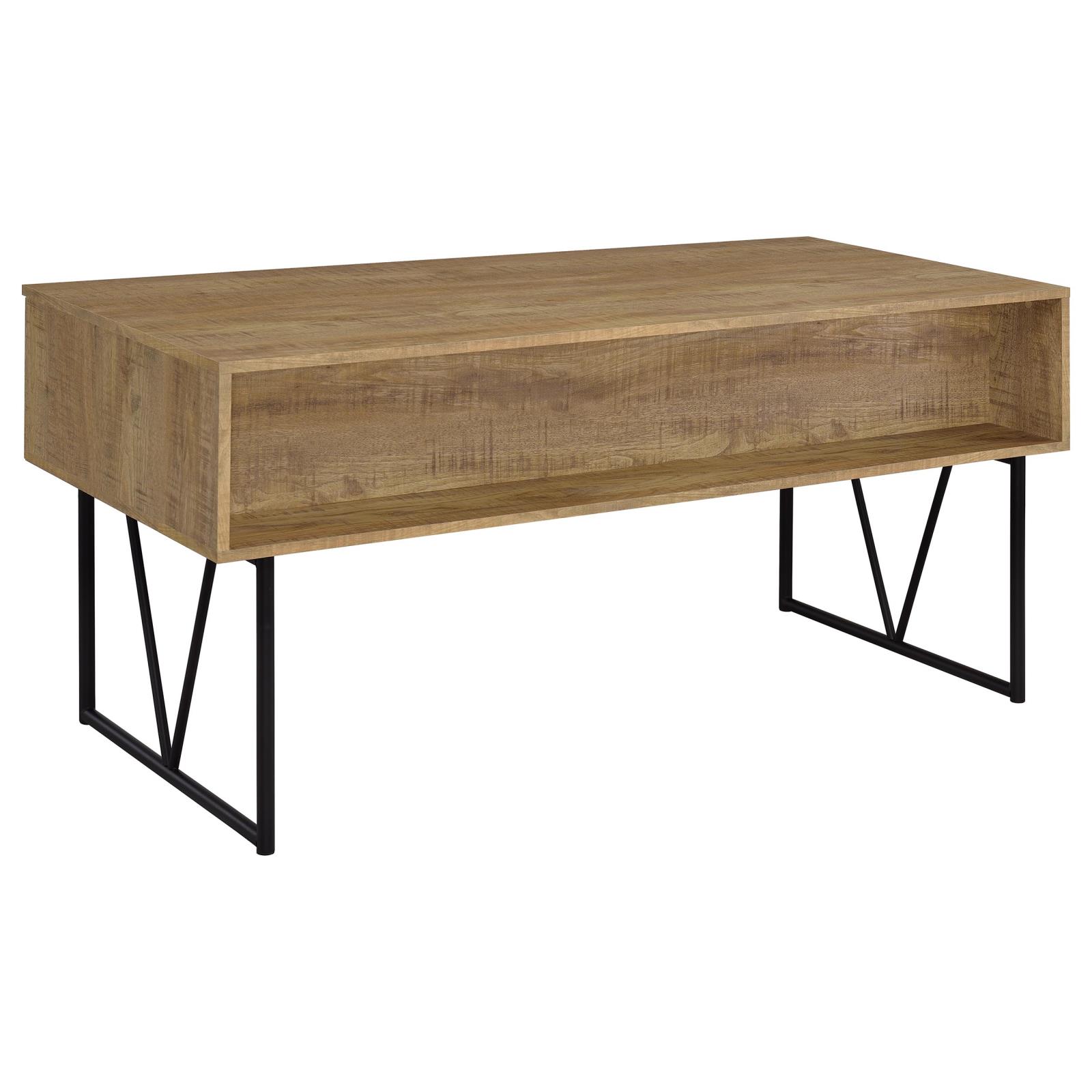 Analiese 63-inch 4-drawer Writing Desk Mango - Image 7