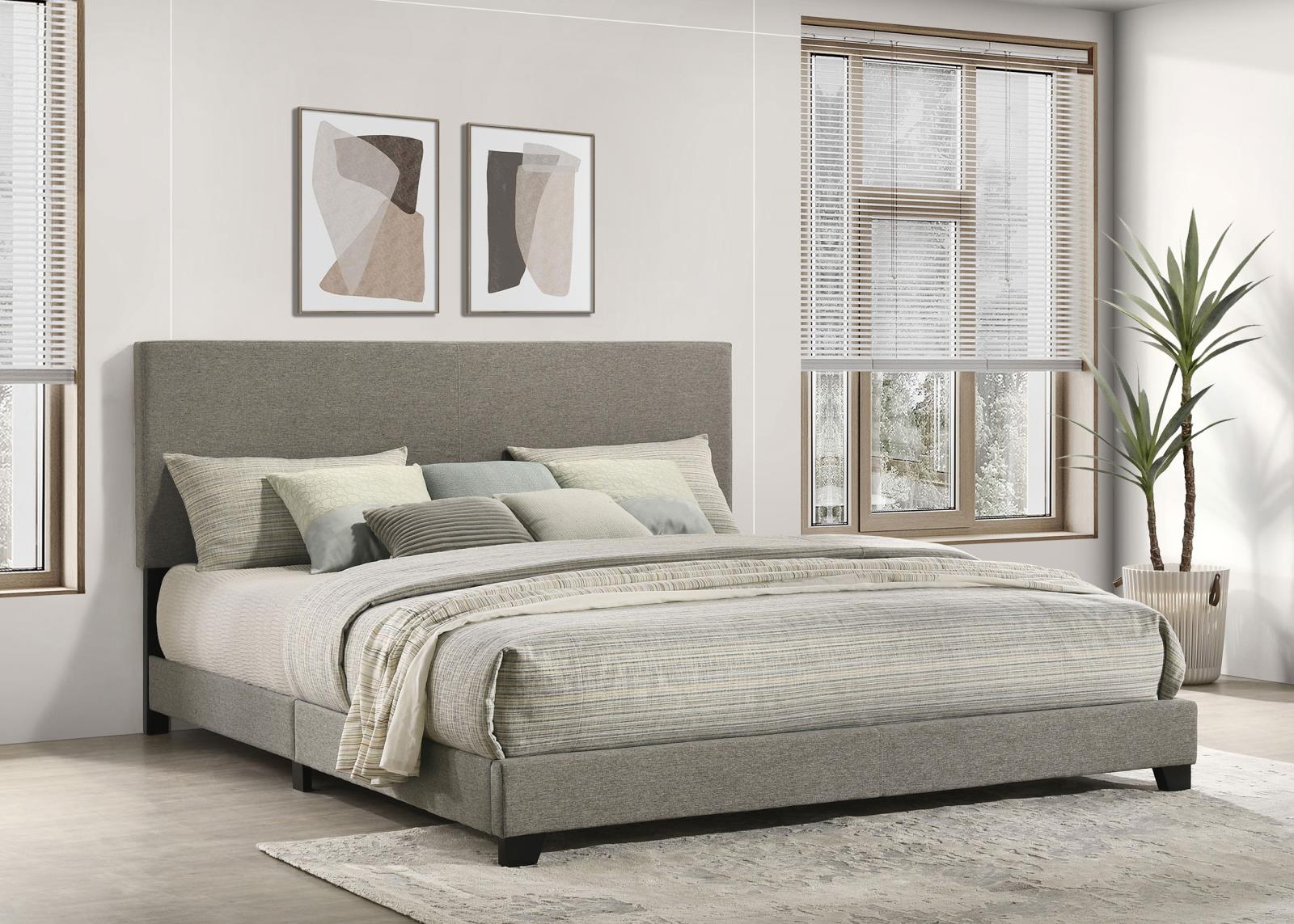 Dorian Fabric Upholstered Eastern King Panel Bed - Image 2